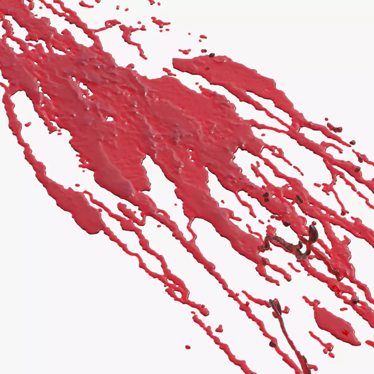 Swirly Blood Splatter Vol2 3 3D model_0
