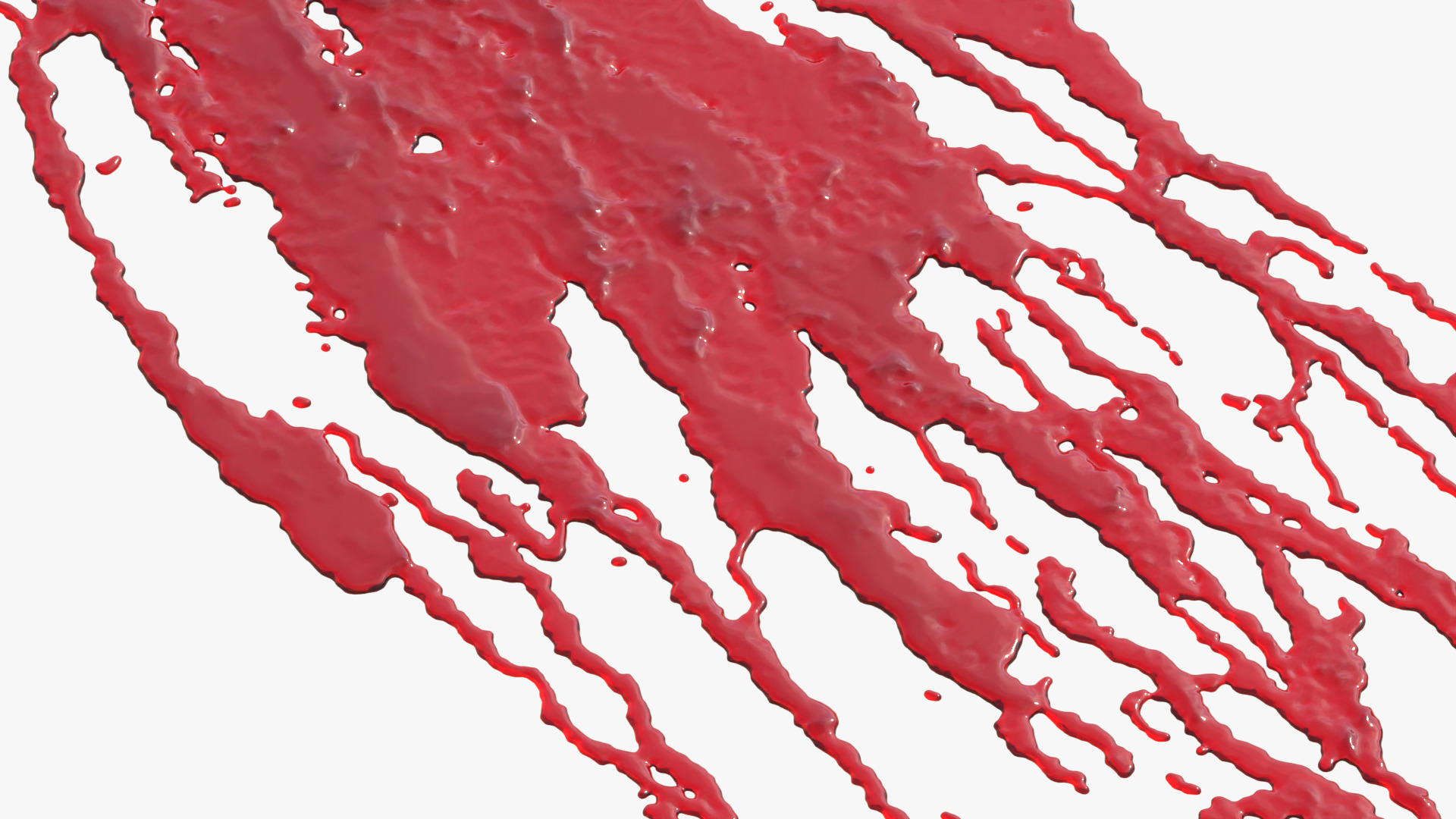 Swirly Blood Splatter Vol2 3 3D model_4