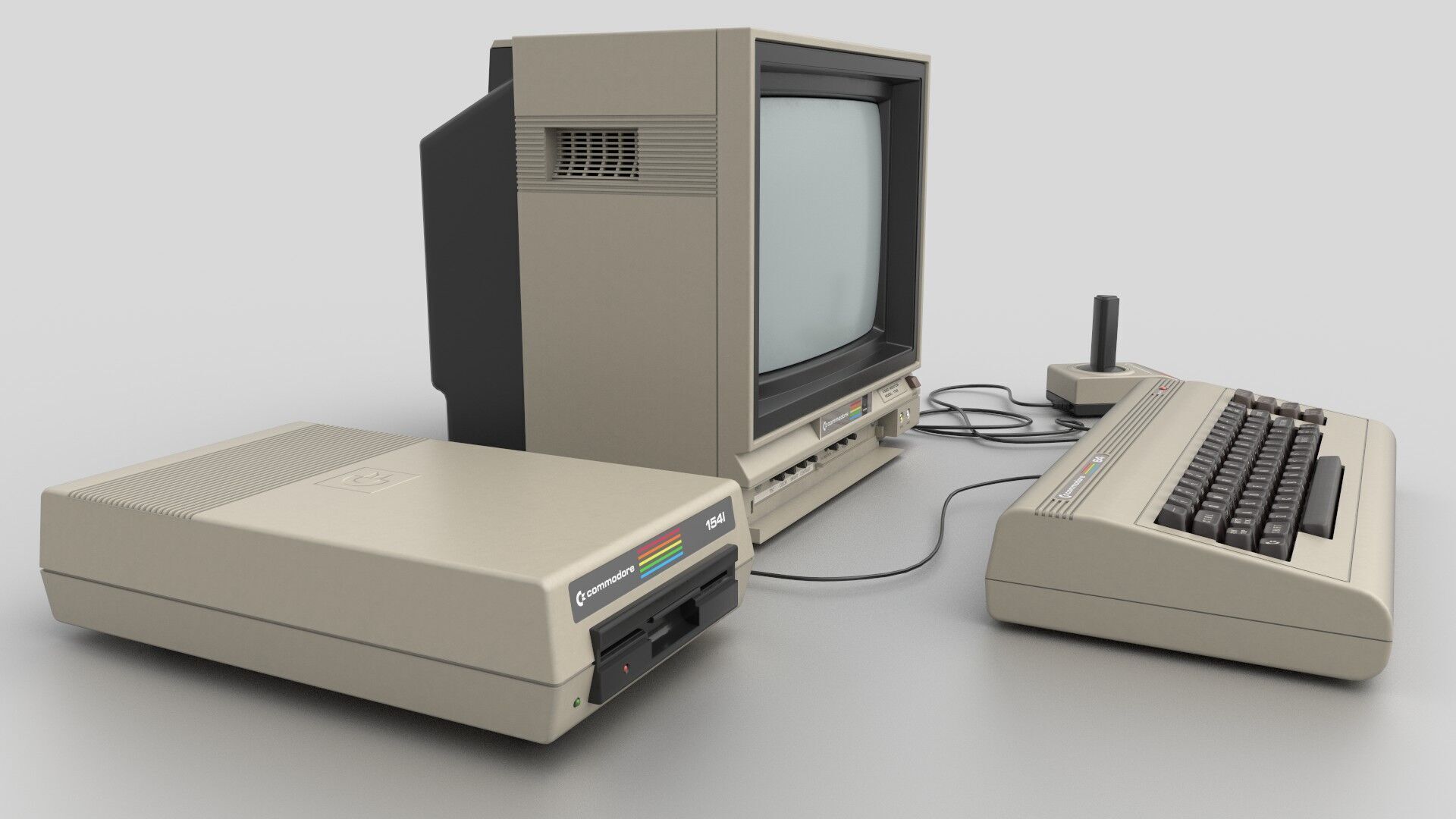 Commodore 64 Free low-poly 3D model_3
