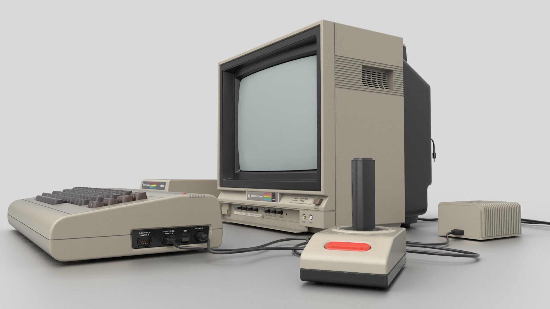 Commodore 64 Free low-poly 3D model_4