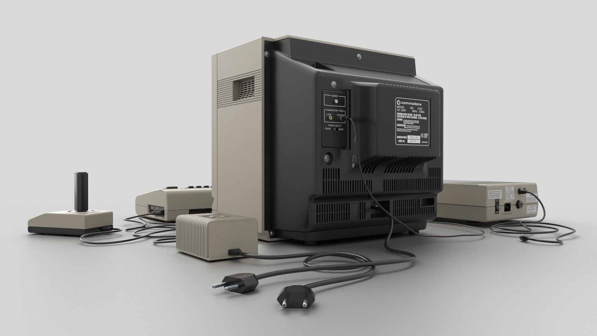 Commodore 64 Free low-poly 3D model_5