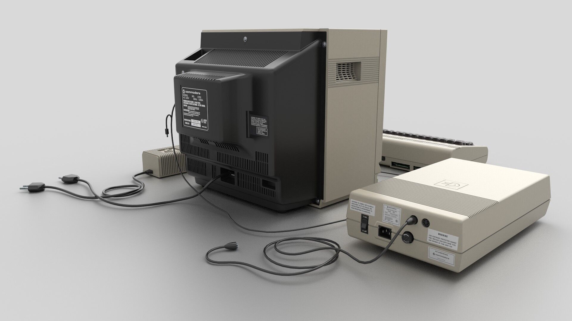 Commodore 64 Free low-poly 3D model_6