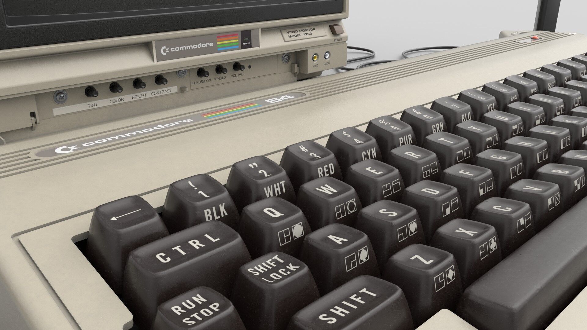 Commodore 64 Free low-poly 3D model_7