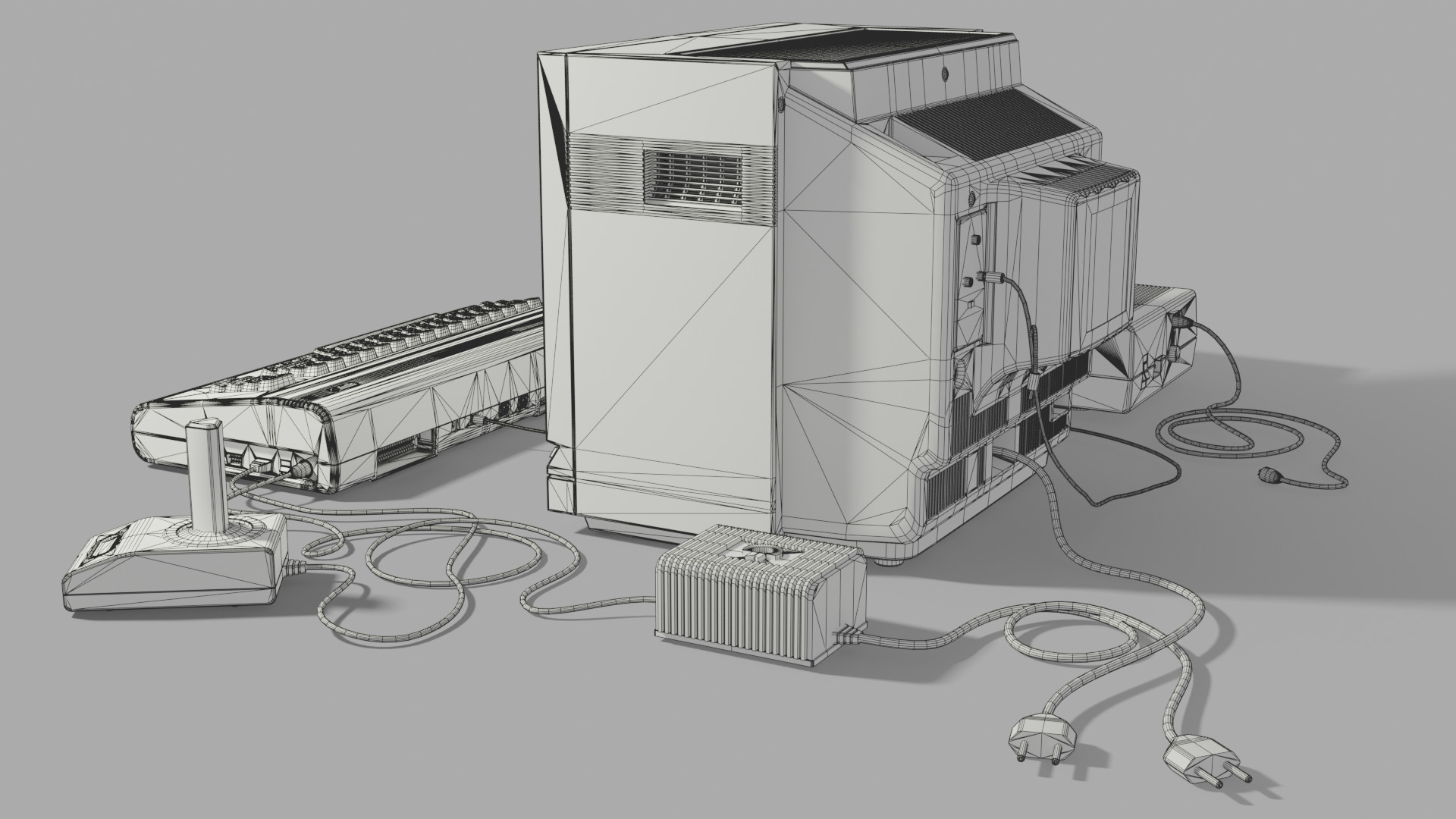 Commodore 64 Free low-poly 3D model_14