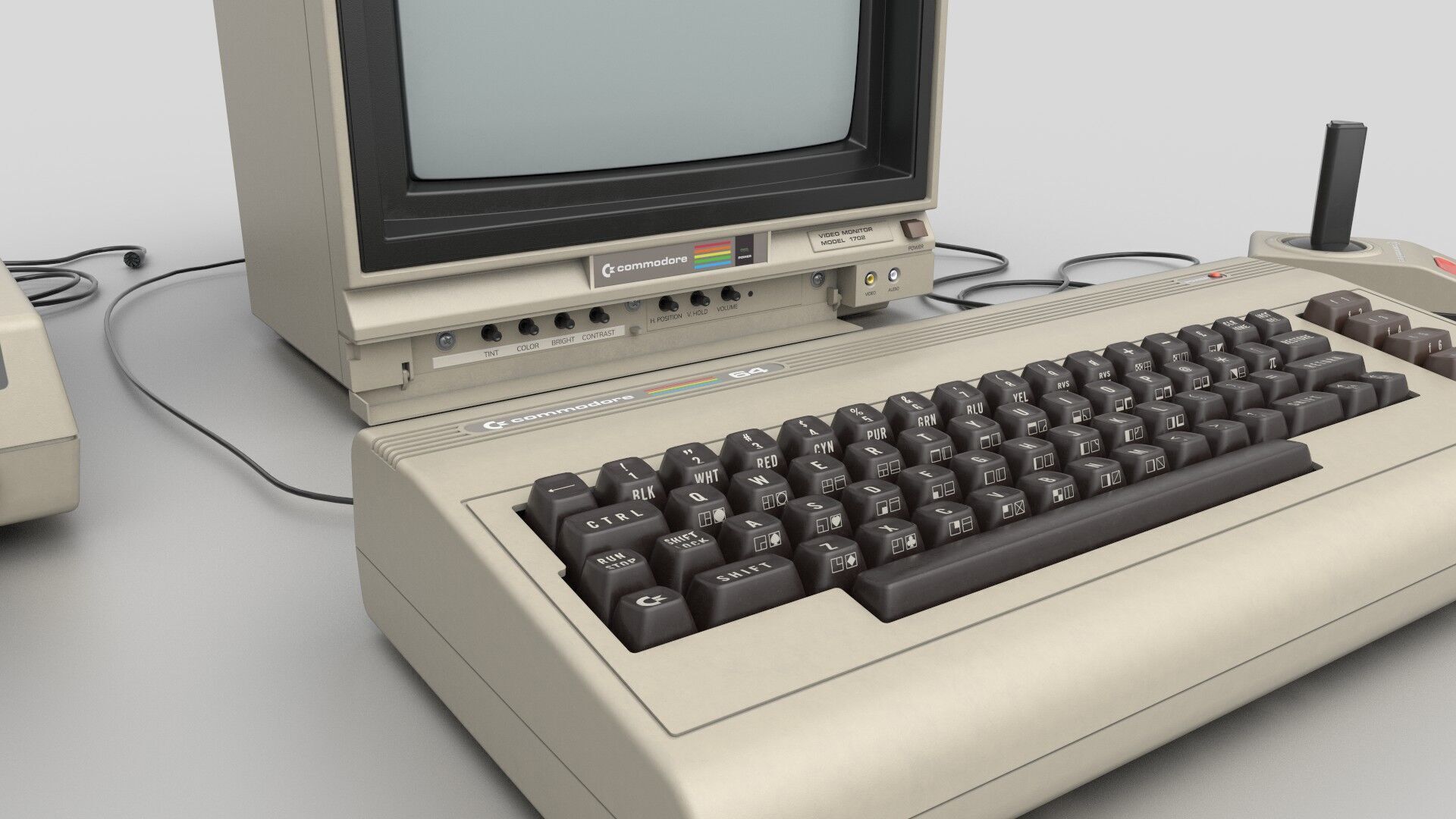 Commodore 64 Free low-poly 3D model_2