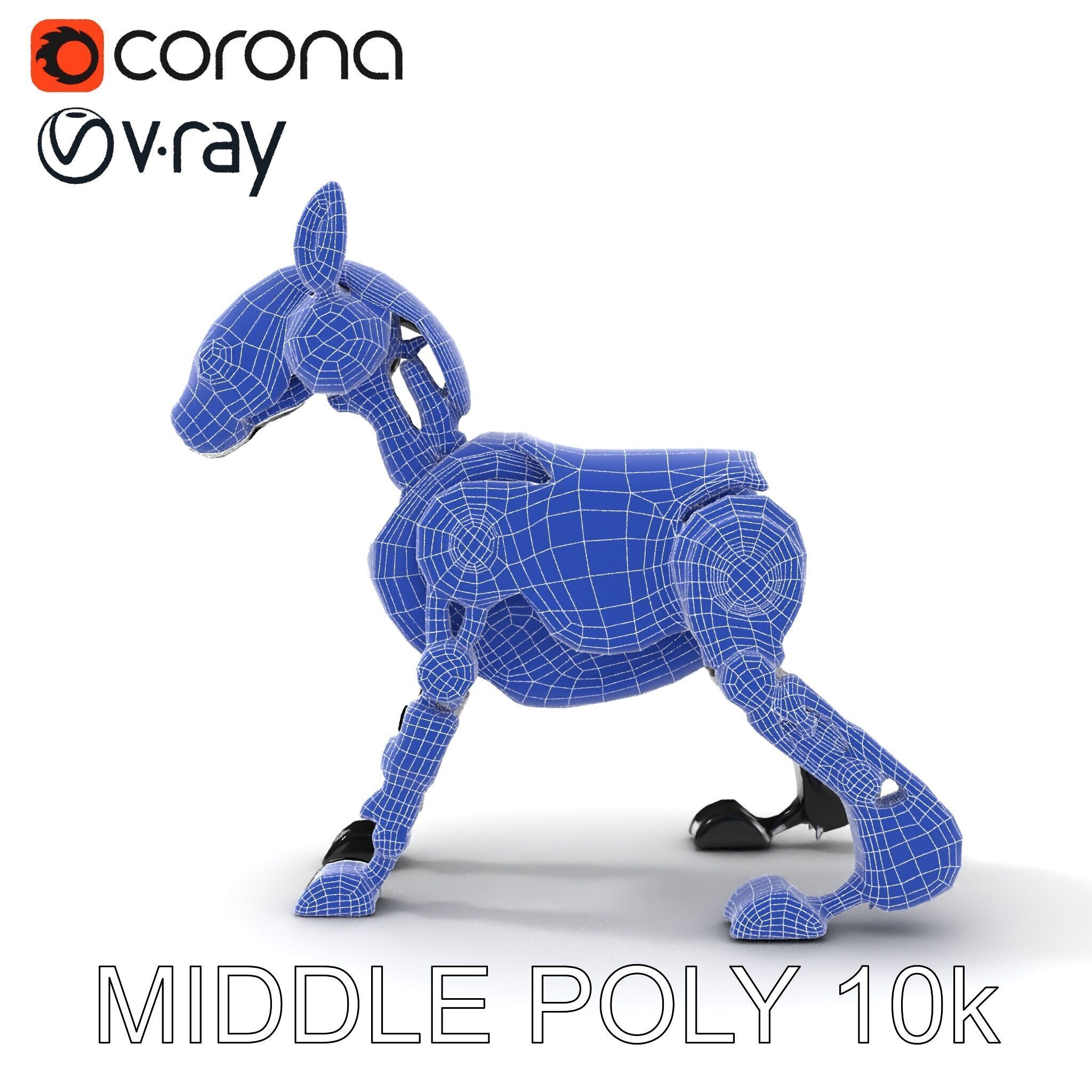 Robotic Canine Companion Model Pack Low-poly 3D model_14