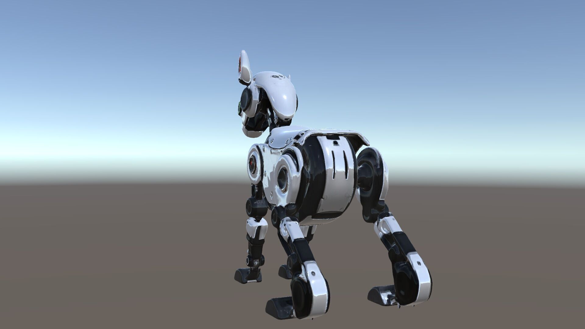 Robotic Canine Companion Model Pack Low-poly 3D model_5