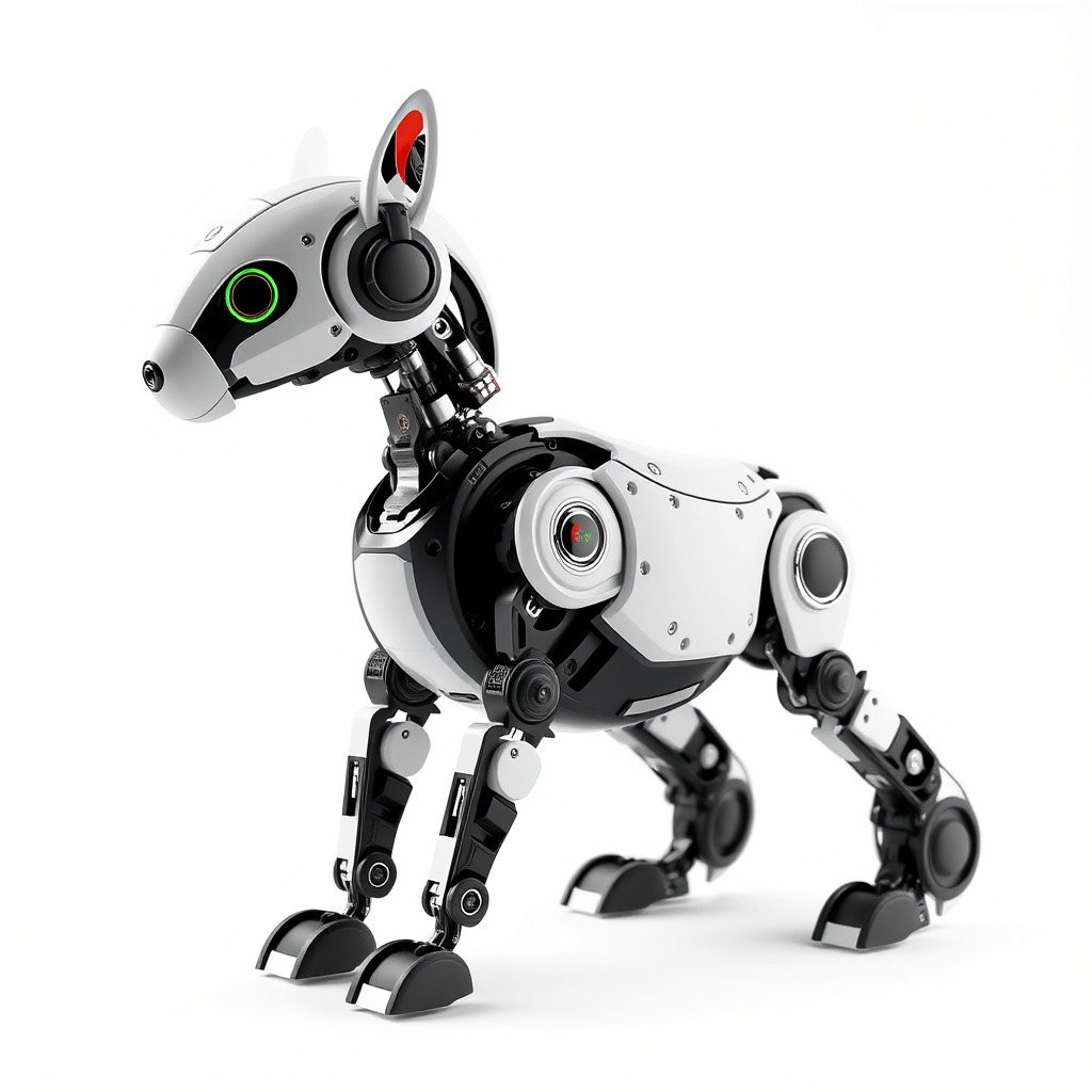 Robotic Canine Companion Model Pack Low-poly 3D model_4