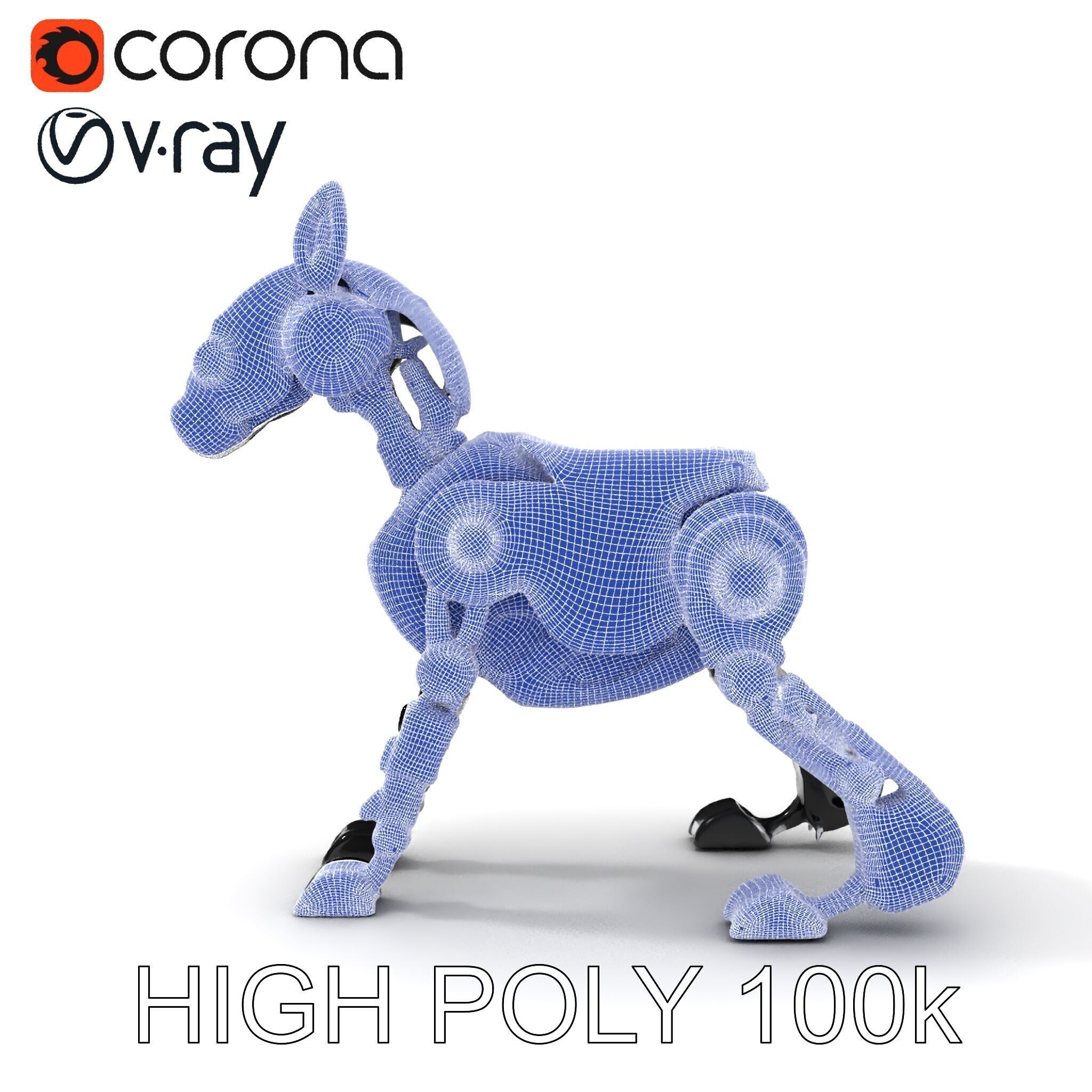 Robotic Canine Companion Model Pack Low-poly 3D model_16