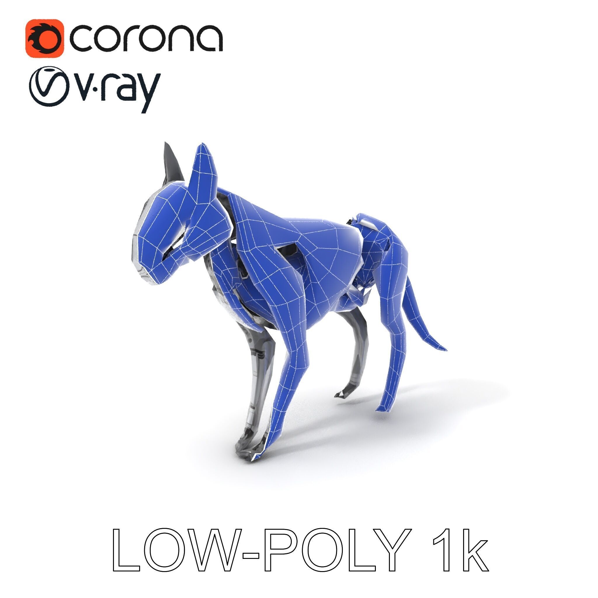 Futuristic Robotic Animal Model Pack Low-poly 3D model_10