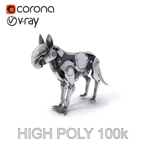 Futuristic Robotic Animal Model Pack Low-poly 3D model