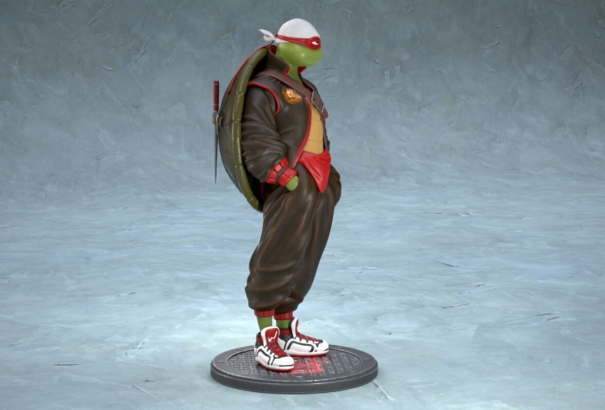 TMNT Urban Vibes Raph 3D print model_4