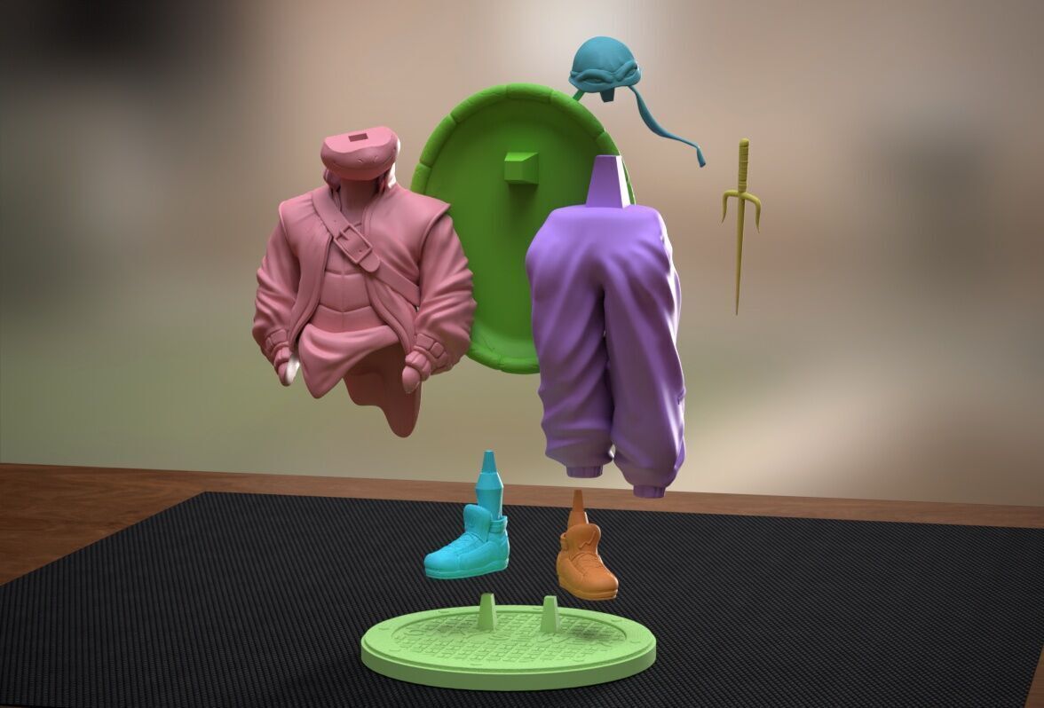 TMNT Urban Vibes Raph 3D print model_12