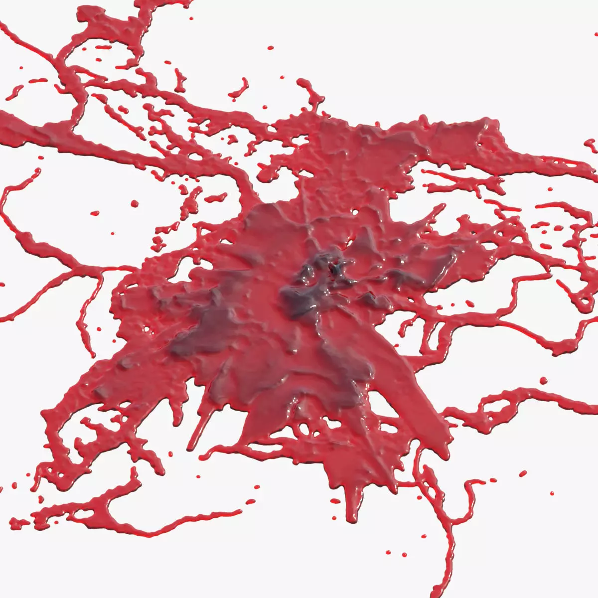 Swirly Blood Splatter Vol2 2 3D model_0