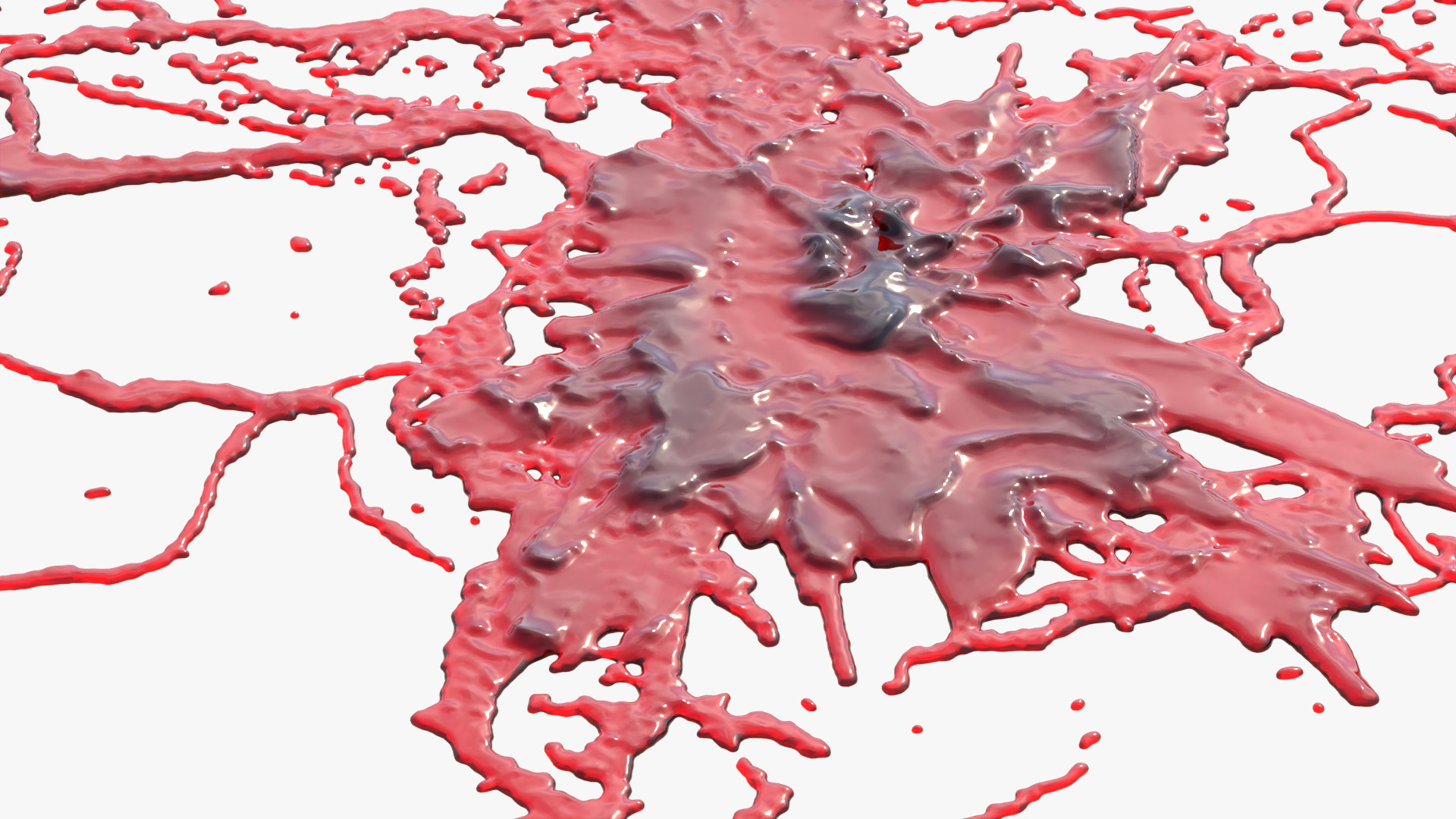 Swirly Blood Splatter Vol2 2 3D model_3