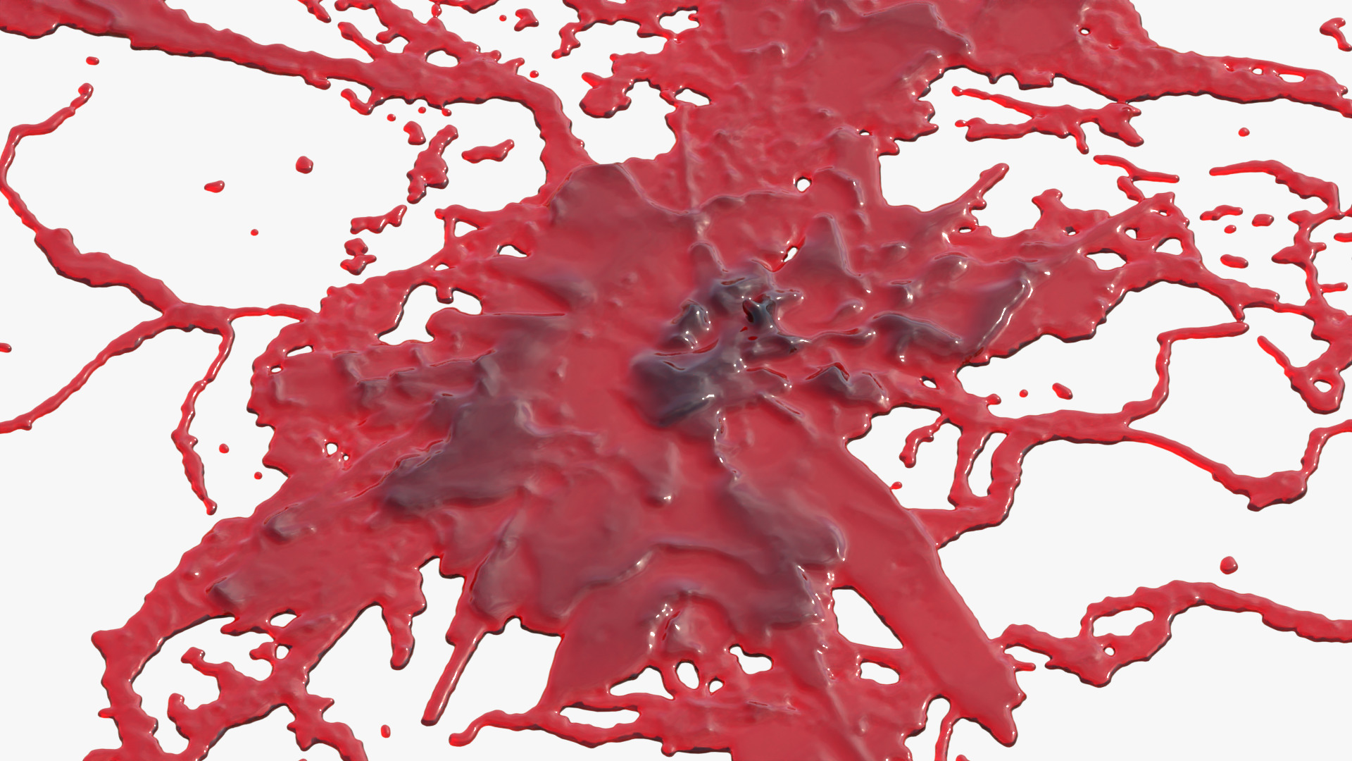 Swirly Blood Splatter Vol2 2 3D model_4