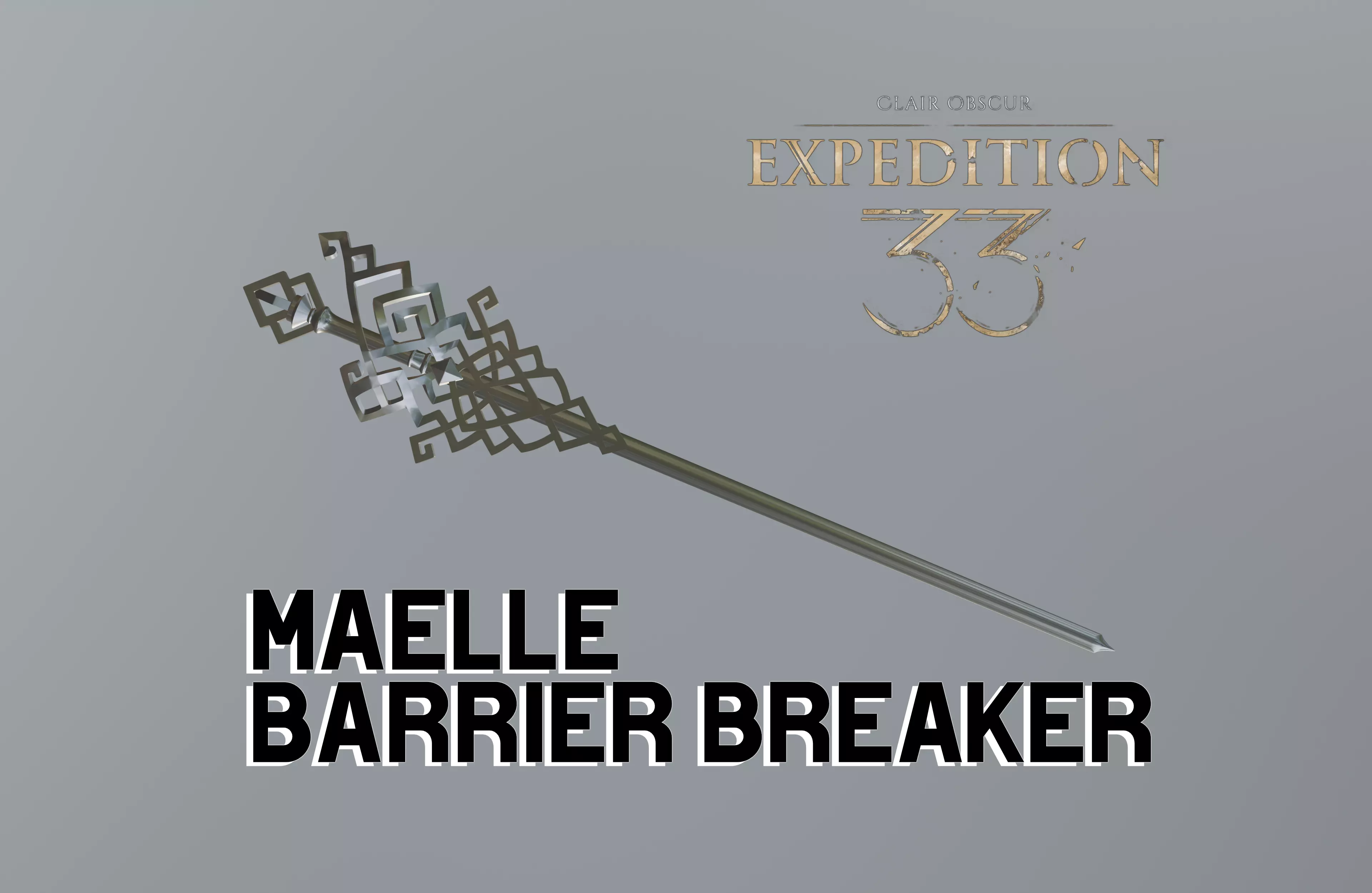 Clair Obscur Expedition 33 - Maelle Barrier Breaker 3D print model_0