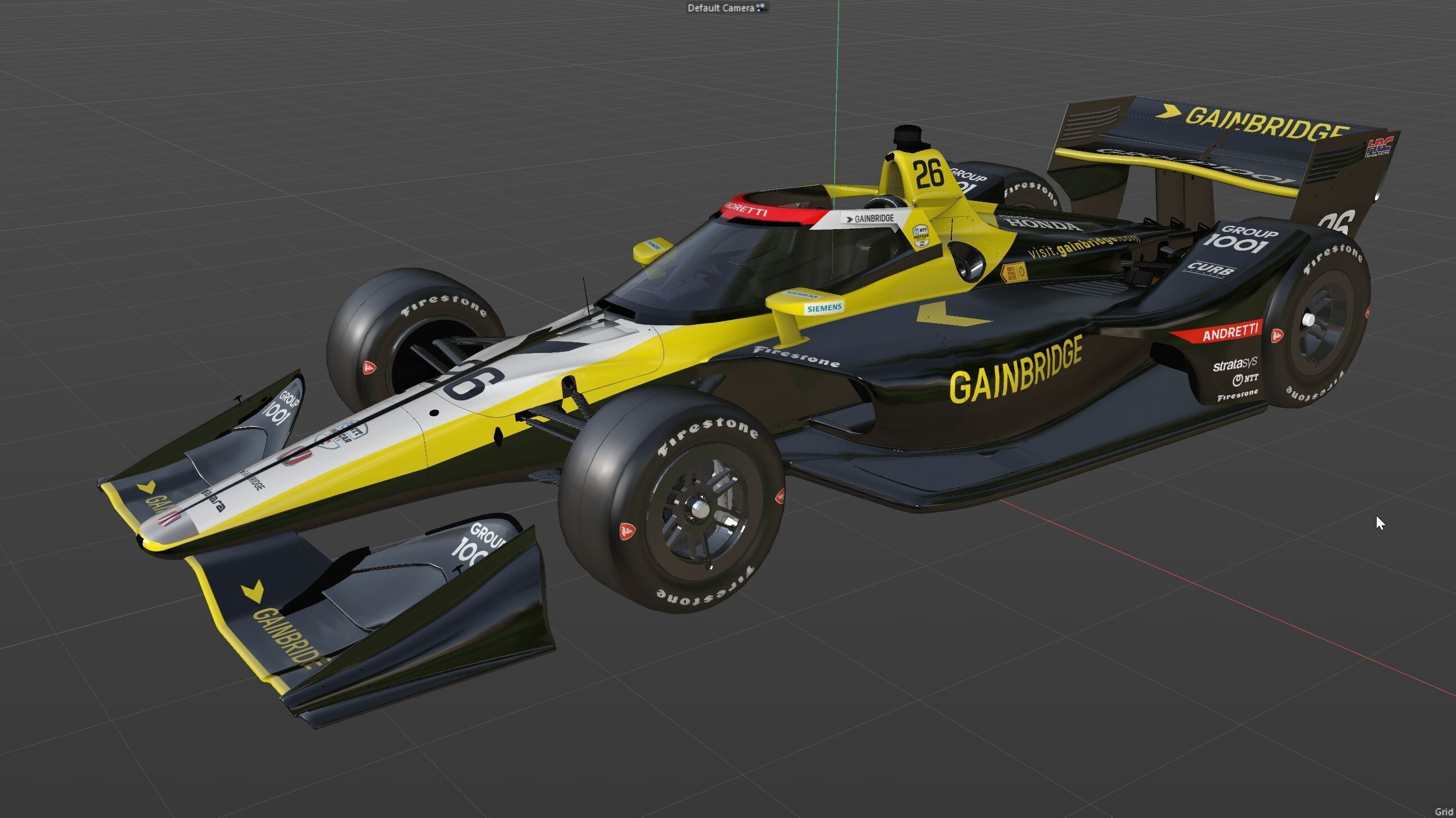 Indycar Road version Colton Herta 26 2025 3D model_16