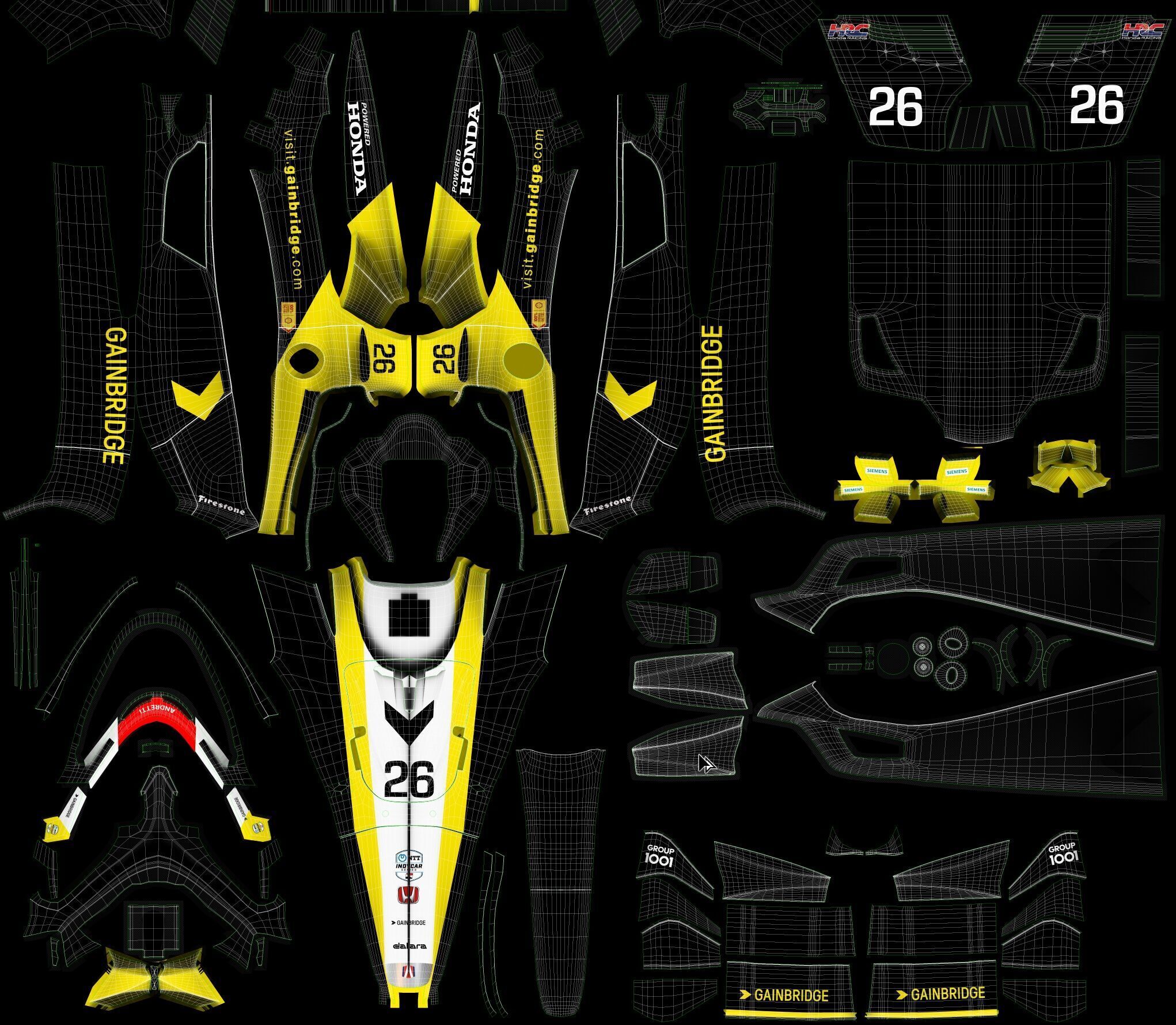 Indycar Road version Colton Herta 26 2025 3D model_14