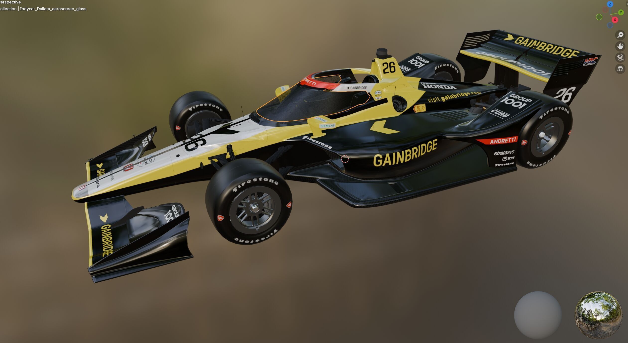 Indycar Road version Colton Herta 26 2025 3D model_17