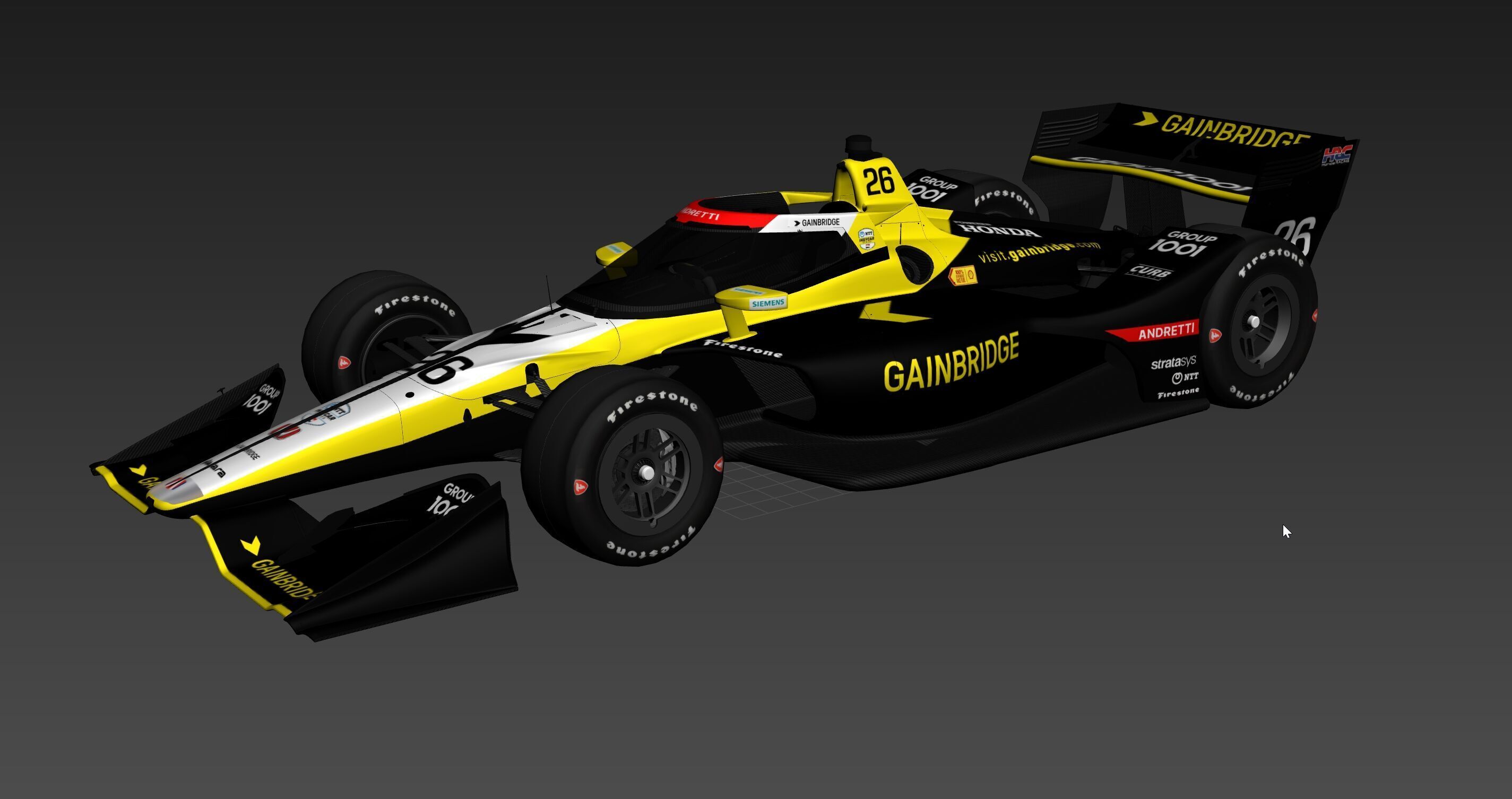 Indycar Road version Colton Herta 26 2025 3D model_15
