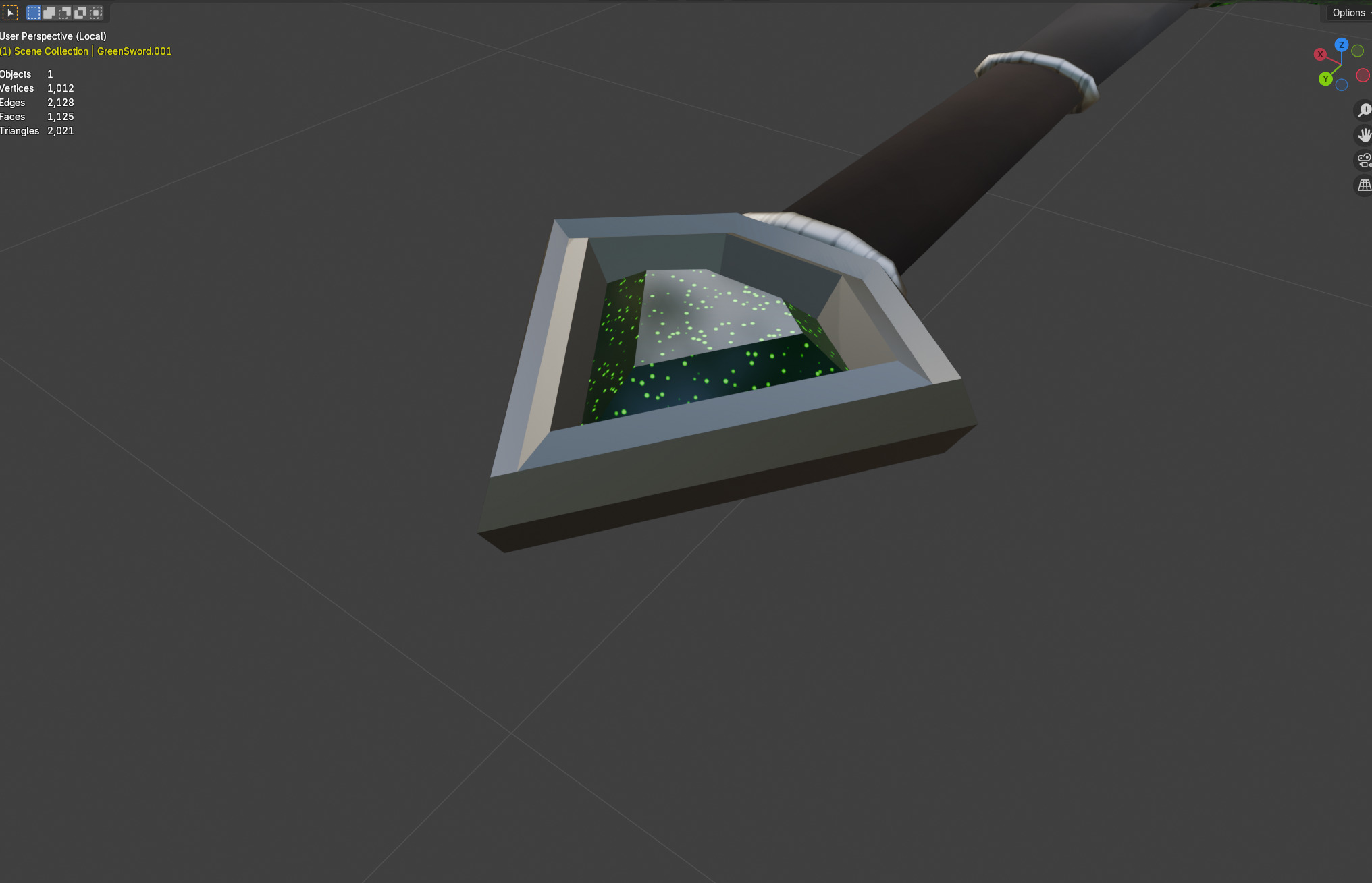 Two-hand swords pack 4 in 1 Low-poly 3D model_10