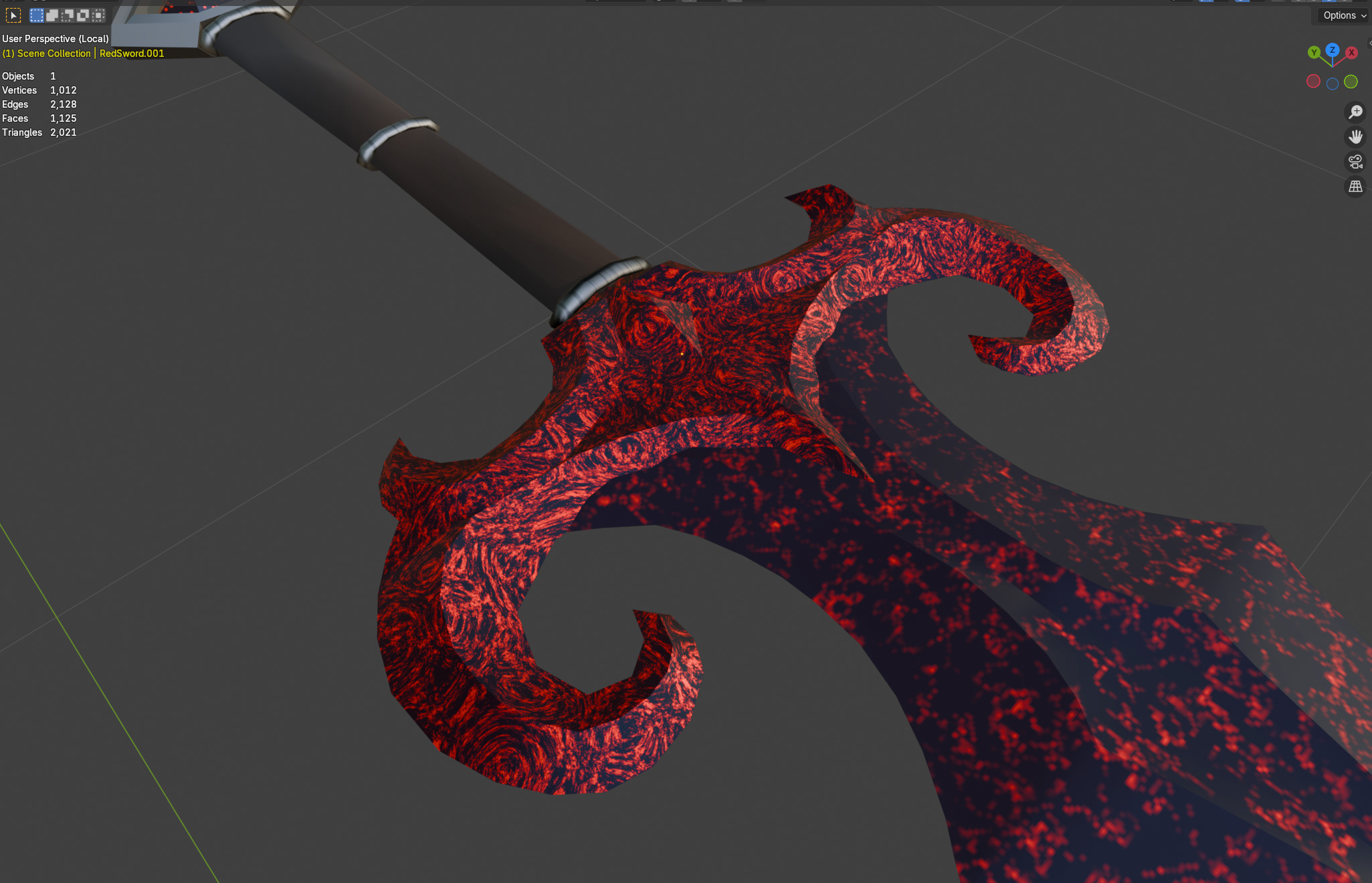 Two-hand swords pack 4 in 1 Low-poly 3D model_12