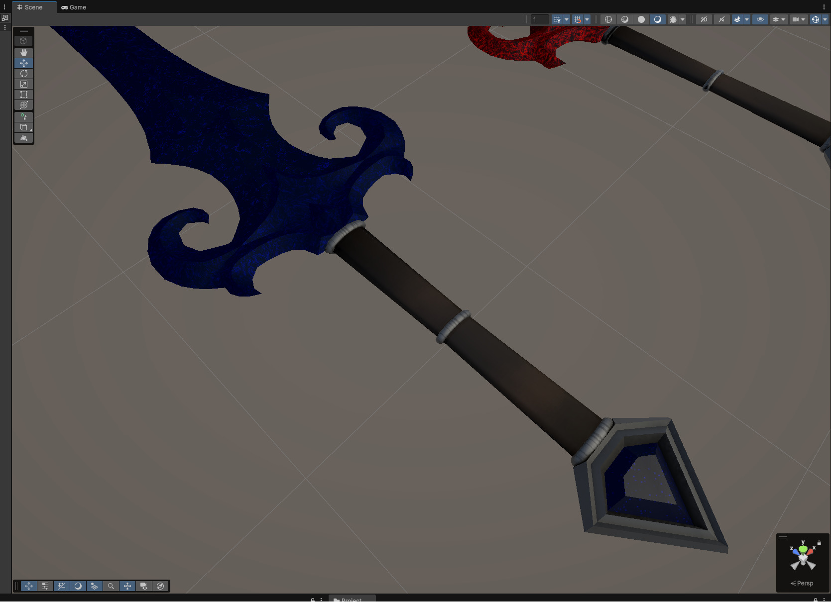 Two-hand swords pack 4 in 1 Low-poly 3D model_23