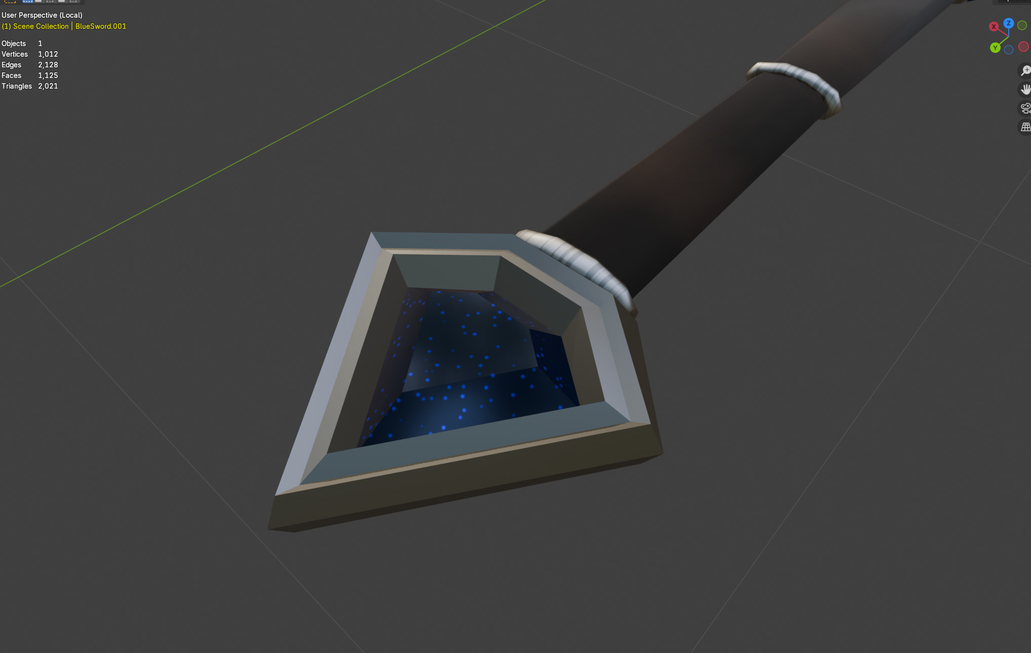 Two-hand swords pack 4 in 1 Low-poly 3D model_16