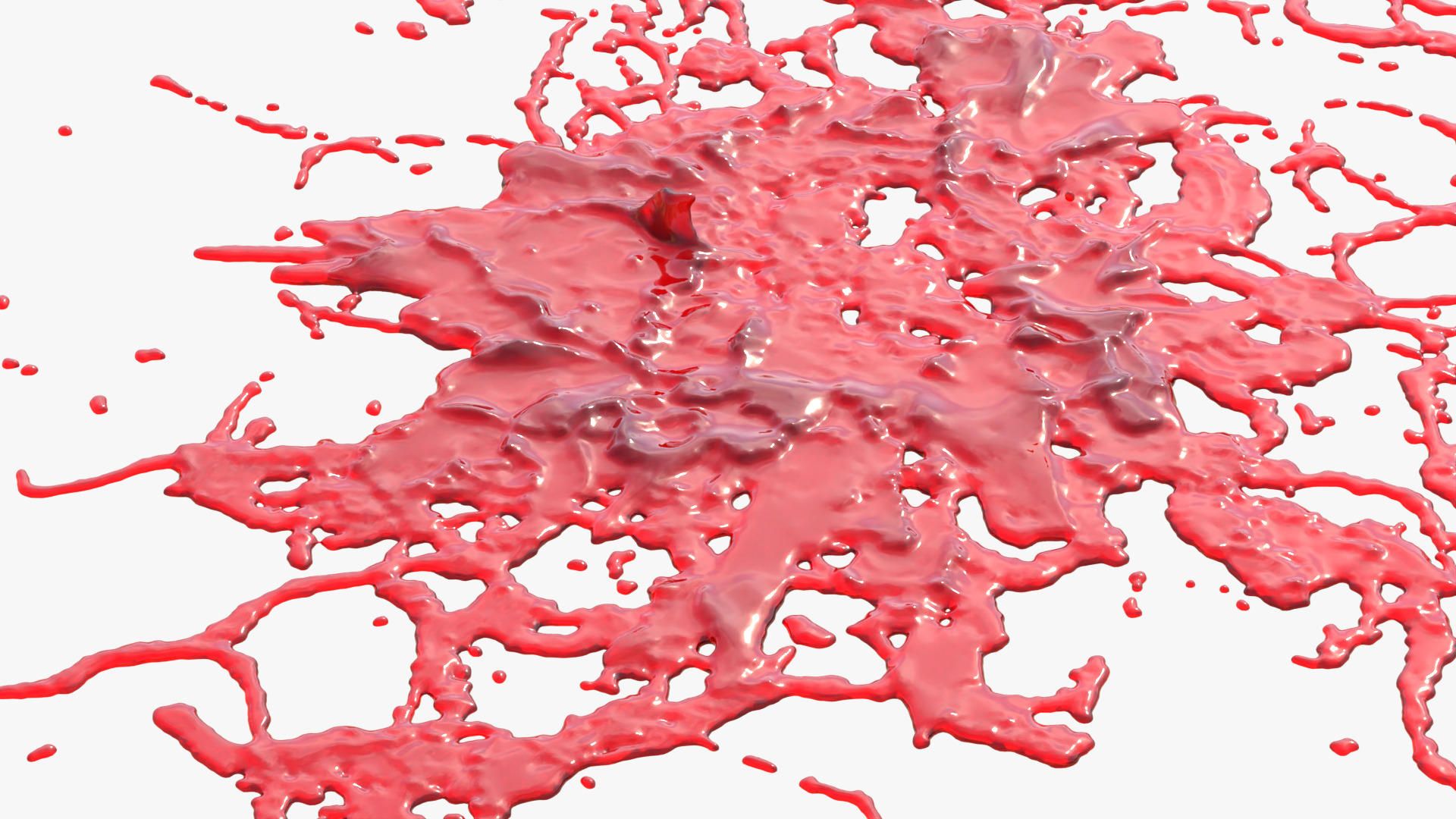 Swirly Blood Splatter Vol2 1 3D model_3