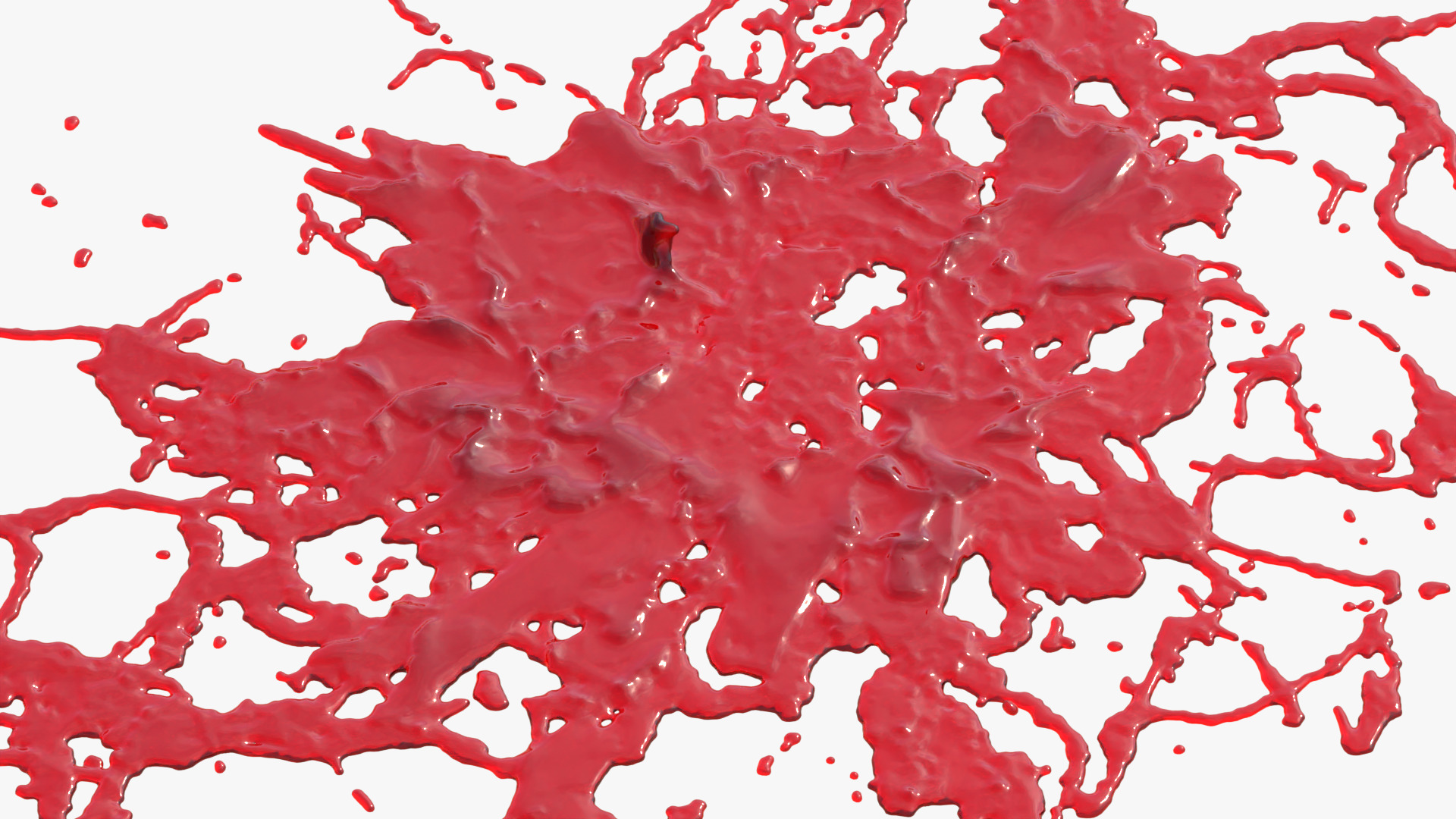 Swirly Blood Splatter Vol2 1 3D model_4
