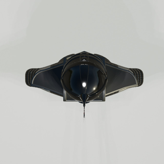 Sci-Fi Warrior Chest Armor with Helmet 3D model_6