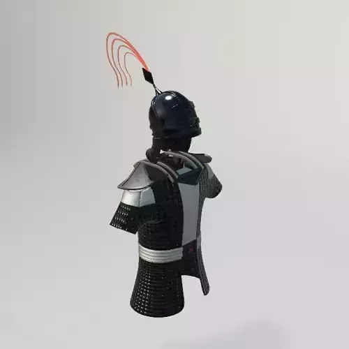 Sci-Fi Warrior Chest Armor with Helmet 3D model