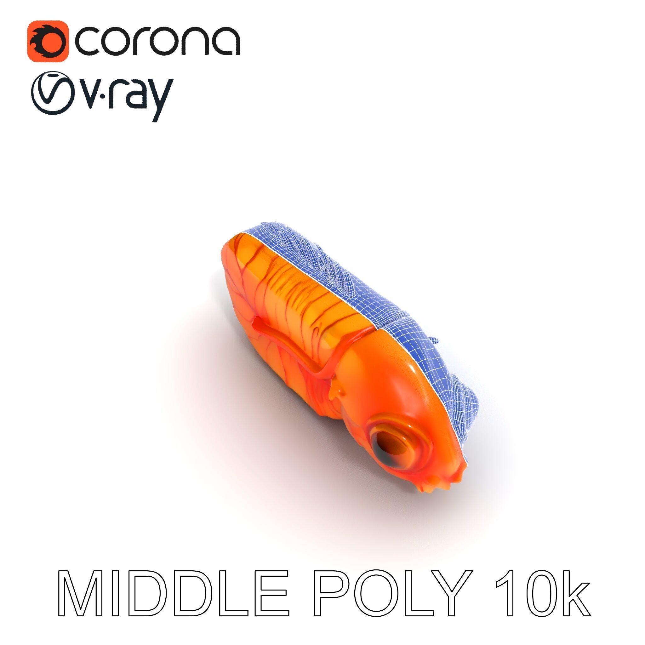 Futuristic Aquatic Creature Model Pack Low-poly 3D model_24