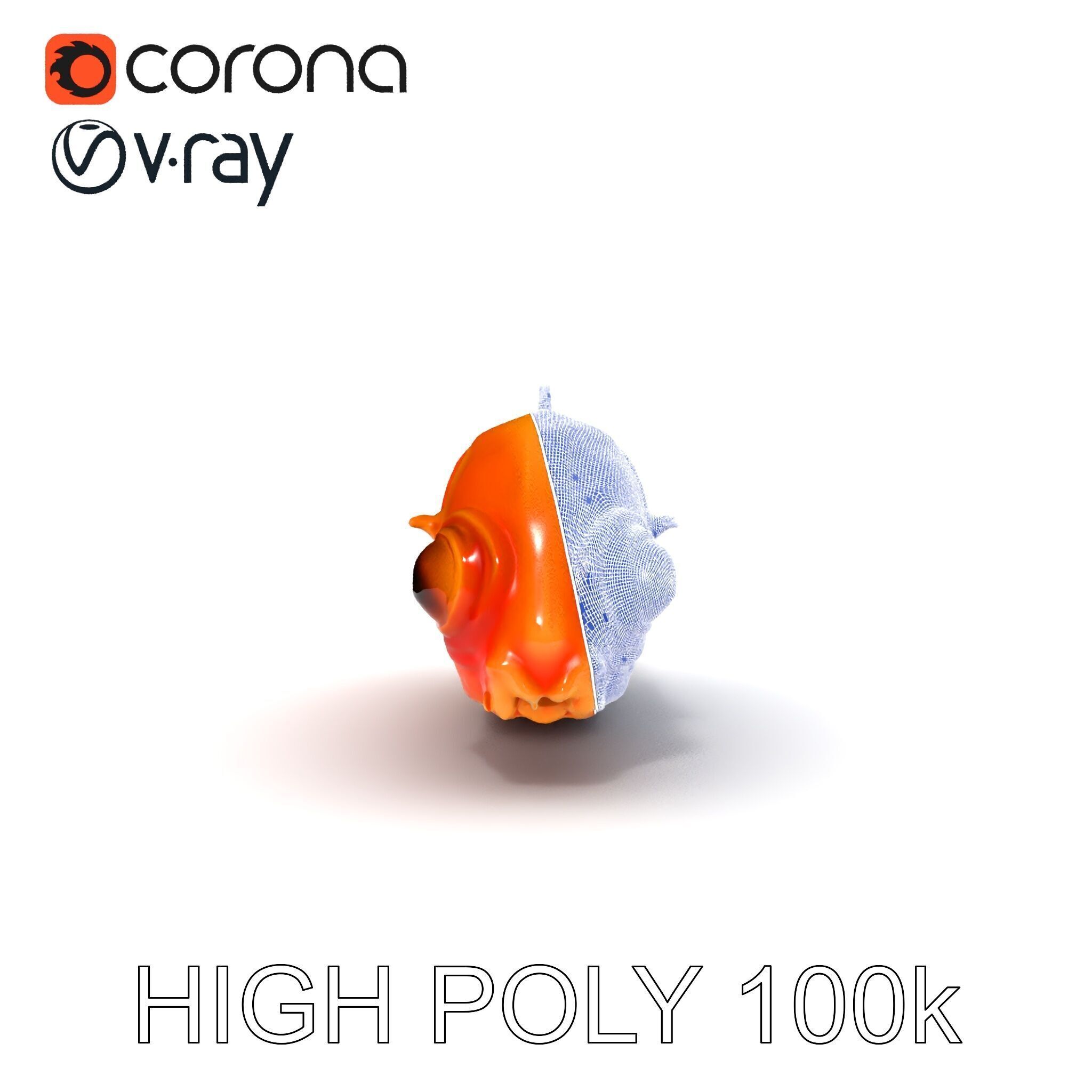 Futuristic Aquatic Creature Model Pack Low-poly 3D model_23