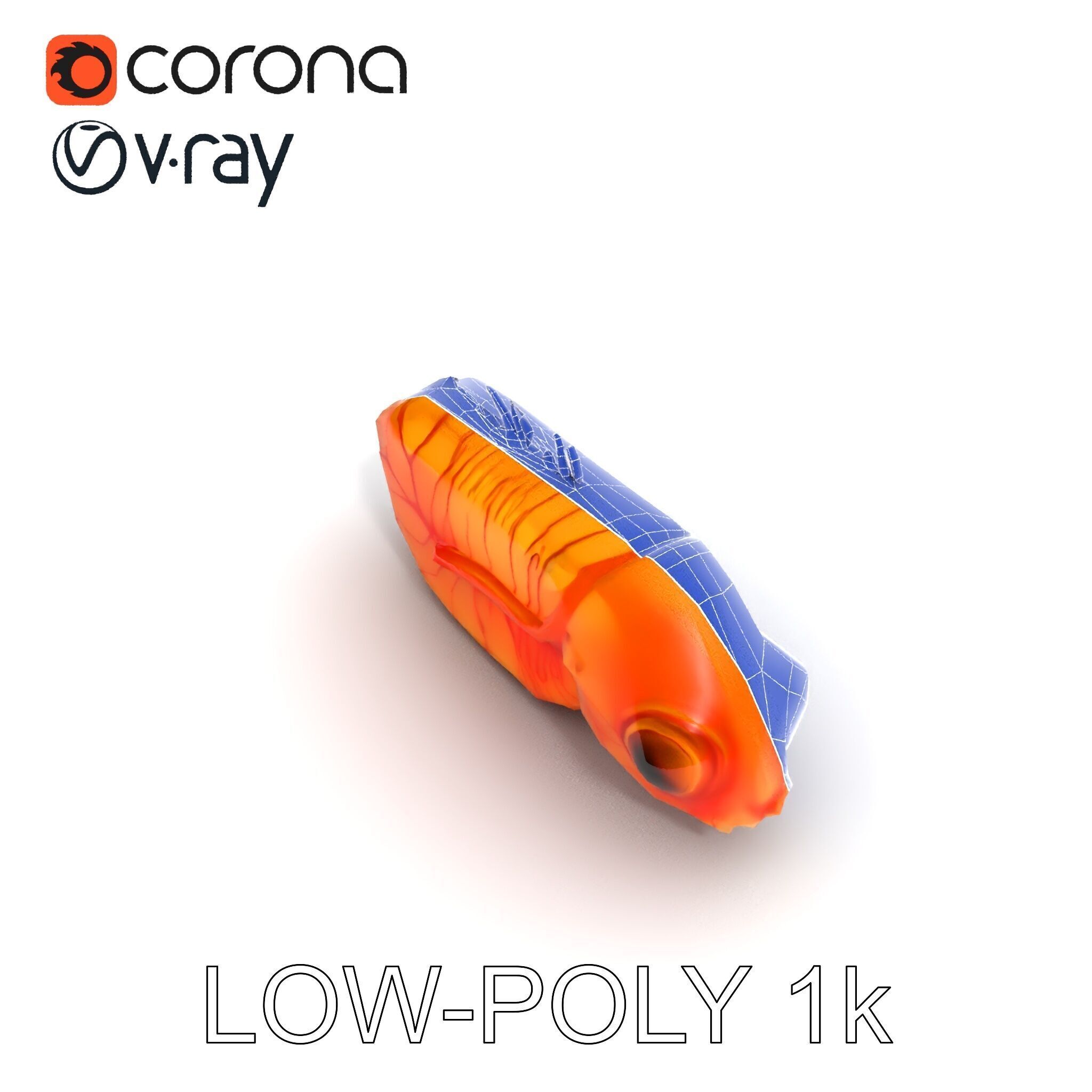 Futuristic Aquatic Creature Model Pack Low-poly 3D model_11