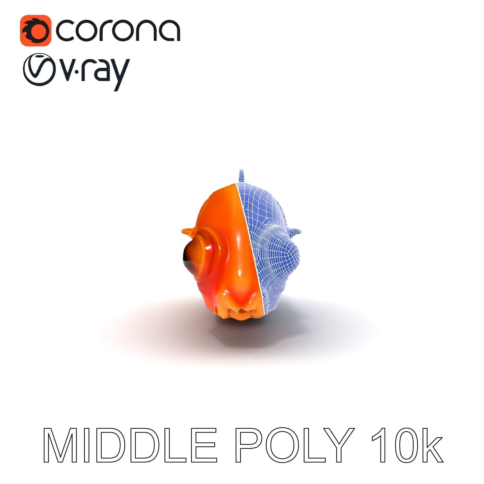 Futuristic Aquatic Creature Model Pack Low-poly 3D model_10