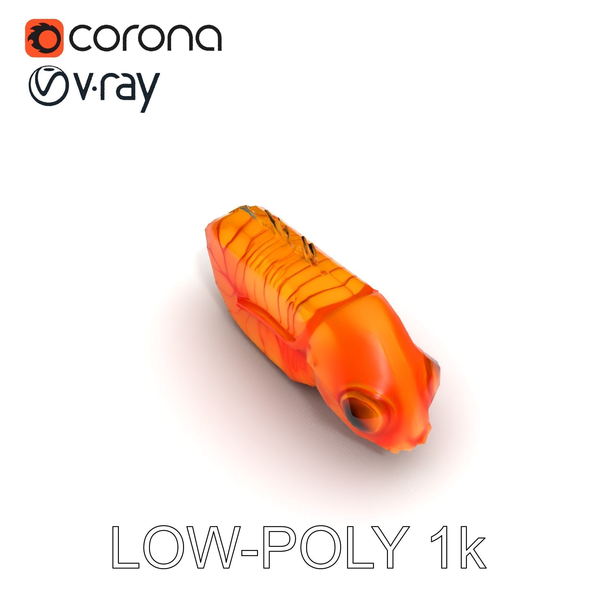 Futuristic Aquatic Creature Model Pack Low-poly 3D model_19