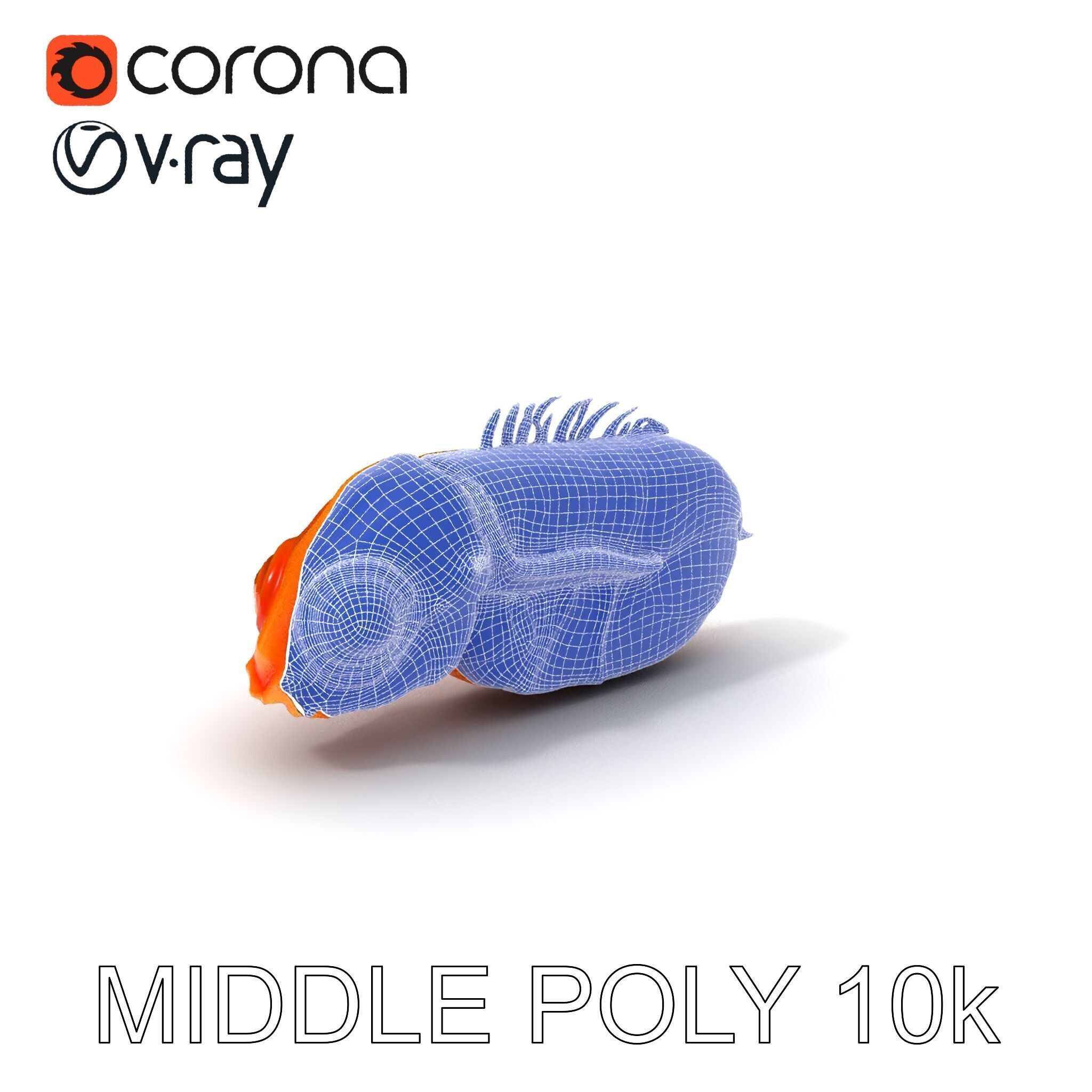 Futuristic Aquatic Creature Model Pack Low-poly 3D model_8