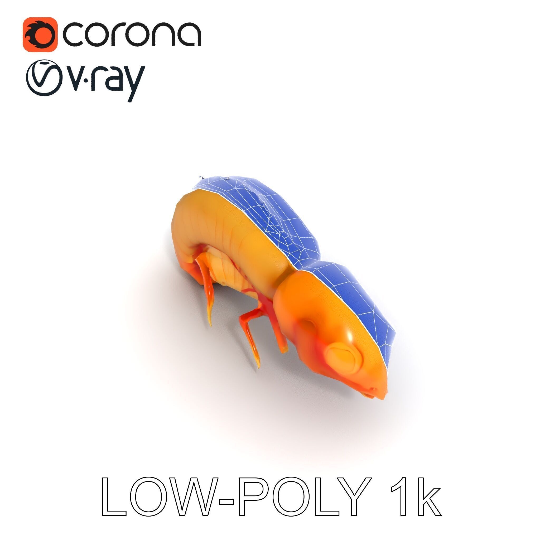 Alien Insect Creature Model Pack with Detailed Features Low-poly 3D model_19