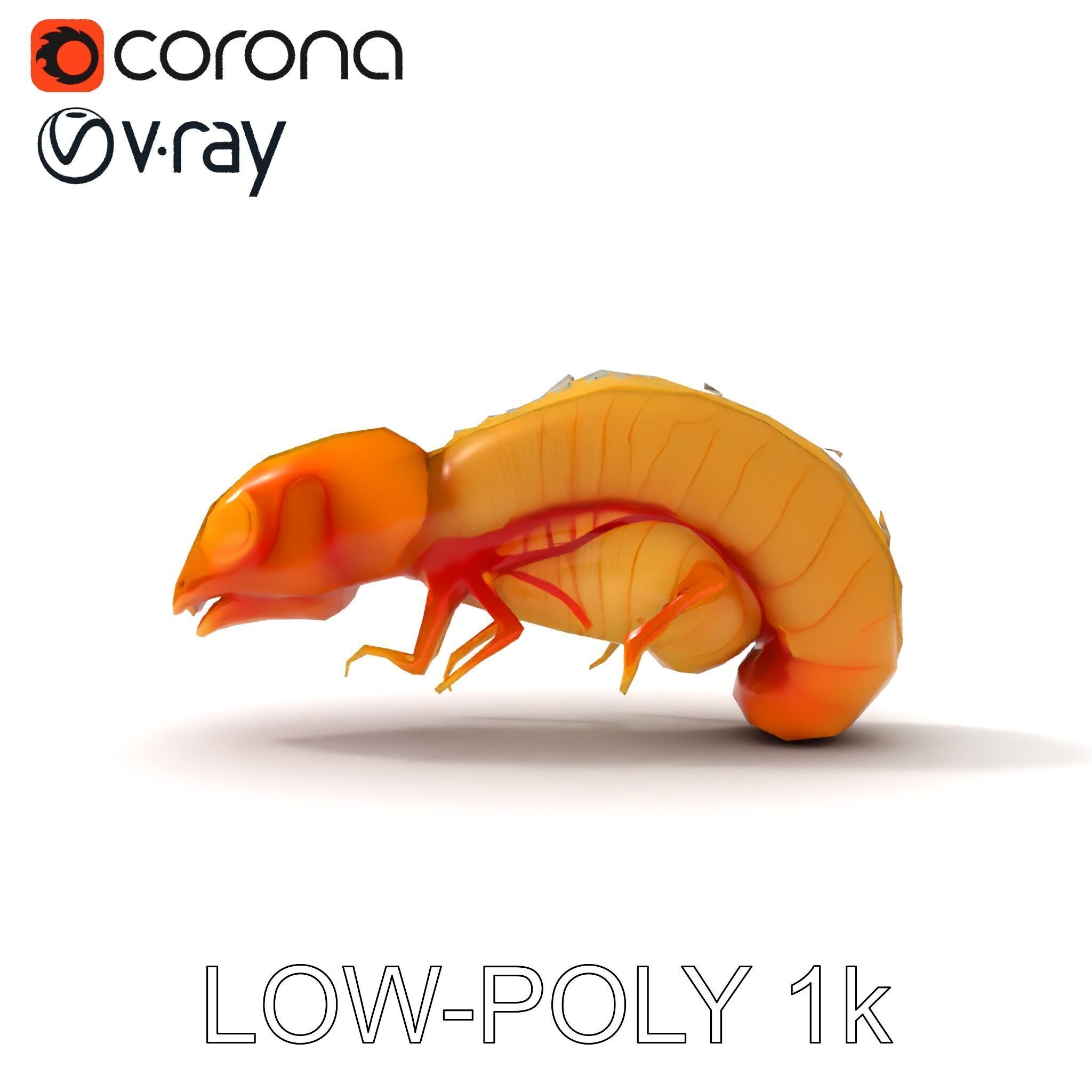 Alien Insect Creature Model Pack with Detailed Features Low-poly 3D model_24