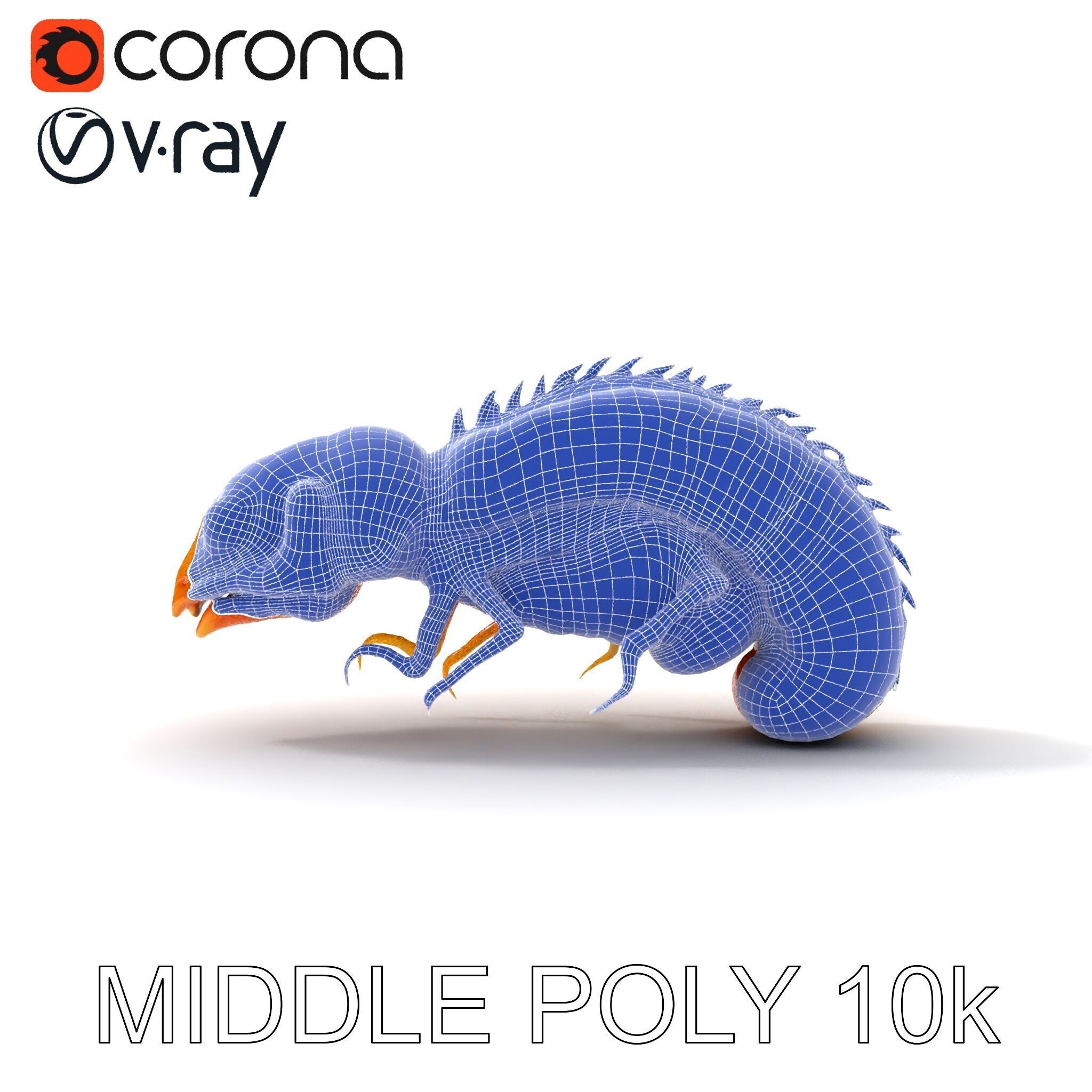 Alien Insect Creature Model Pack with Detailed Features Low-poly 3D model_9