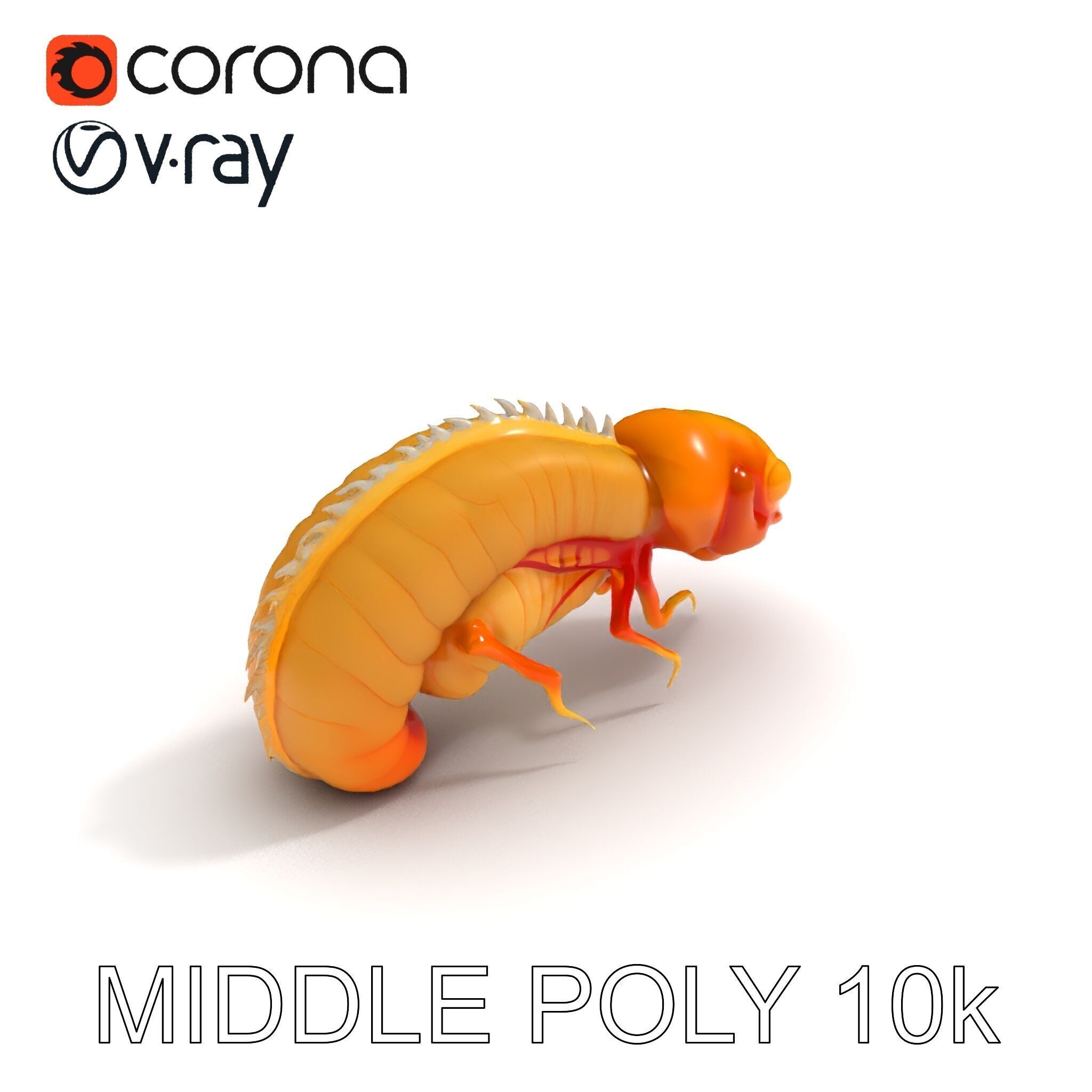 Alien Insect Creature Model Pack with Detailed Features Low-poly 3D model_31