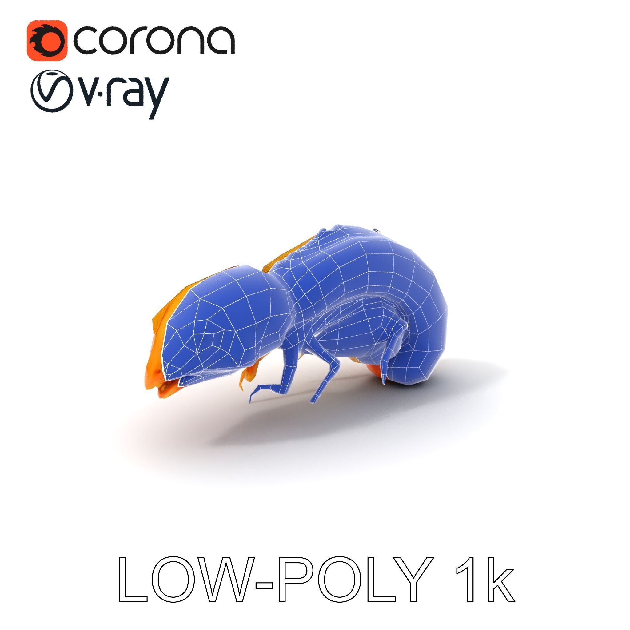 Alien Insect Creature Model Pack with Detailed Features Low-poly 3D model_22