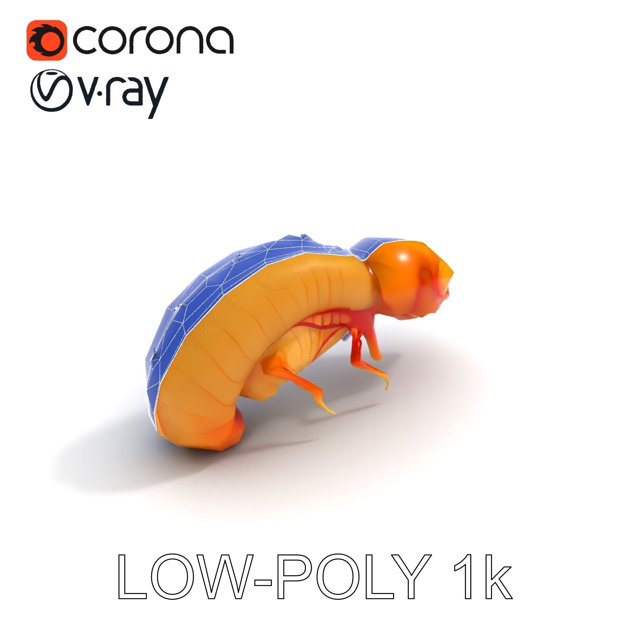 Alien Insect Creature Model Pack with Detailed Features Low-poly 3D model_16