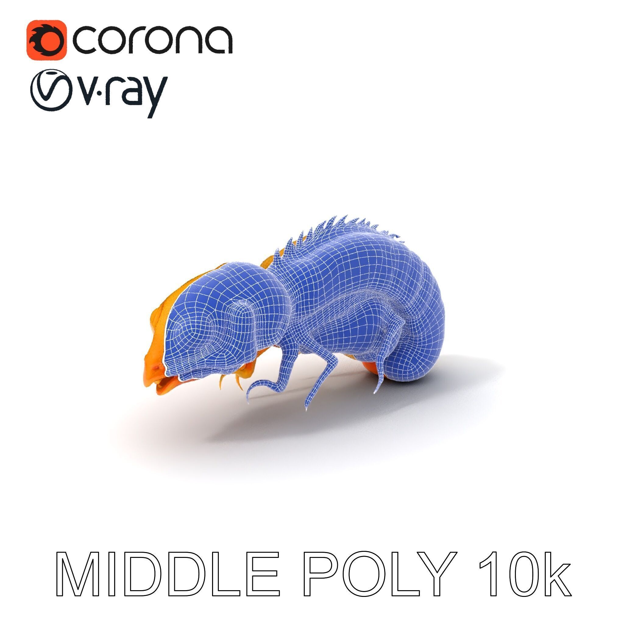 Alien Insect Creature Model Pack with Detailed Features Low-poly 3D model_15