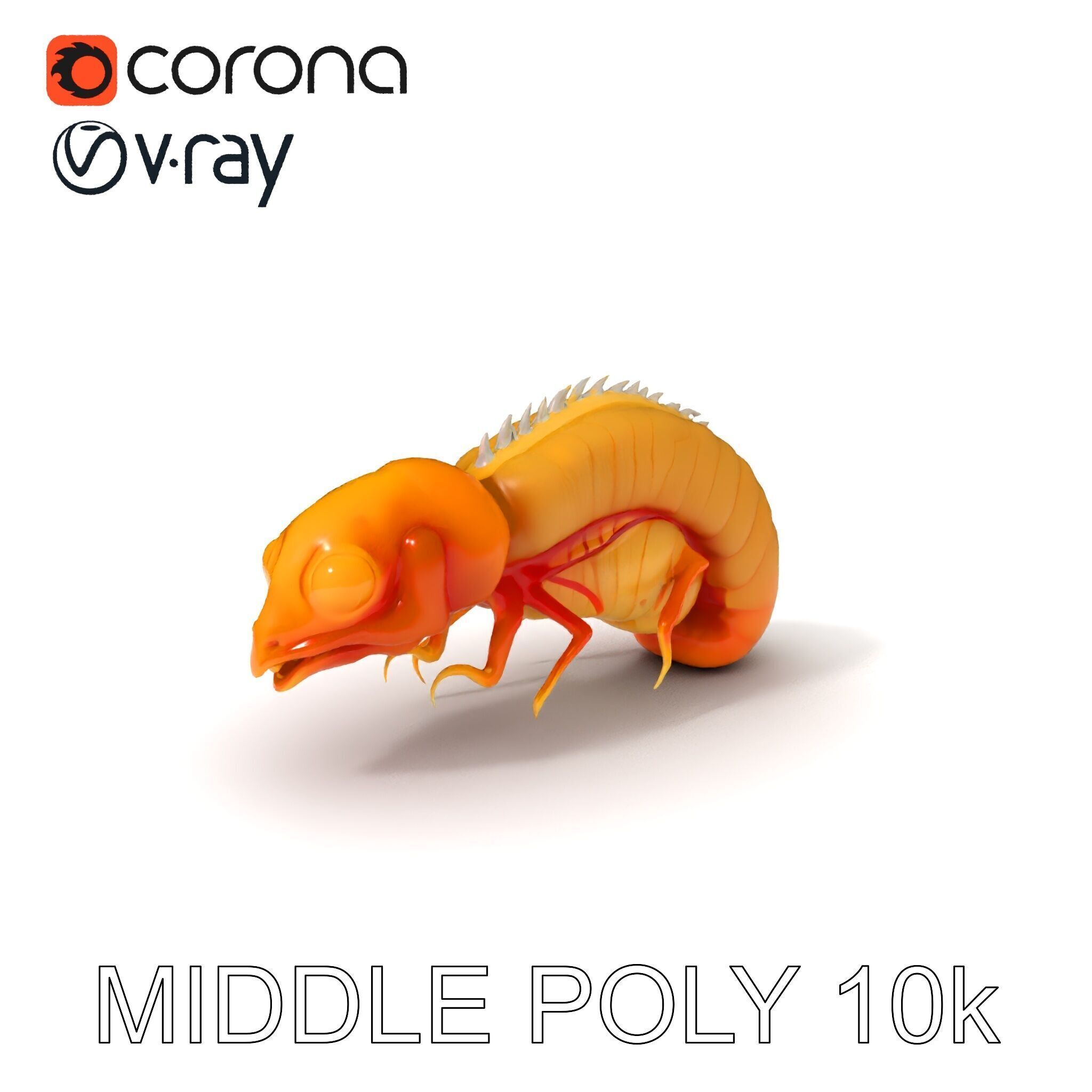 Alien Insect Creature Model Pack with Detailed Features Low-poly 3D model_18