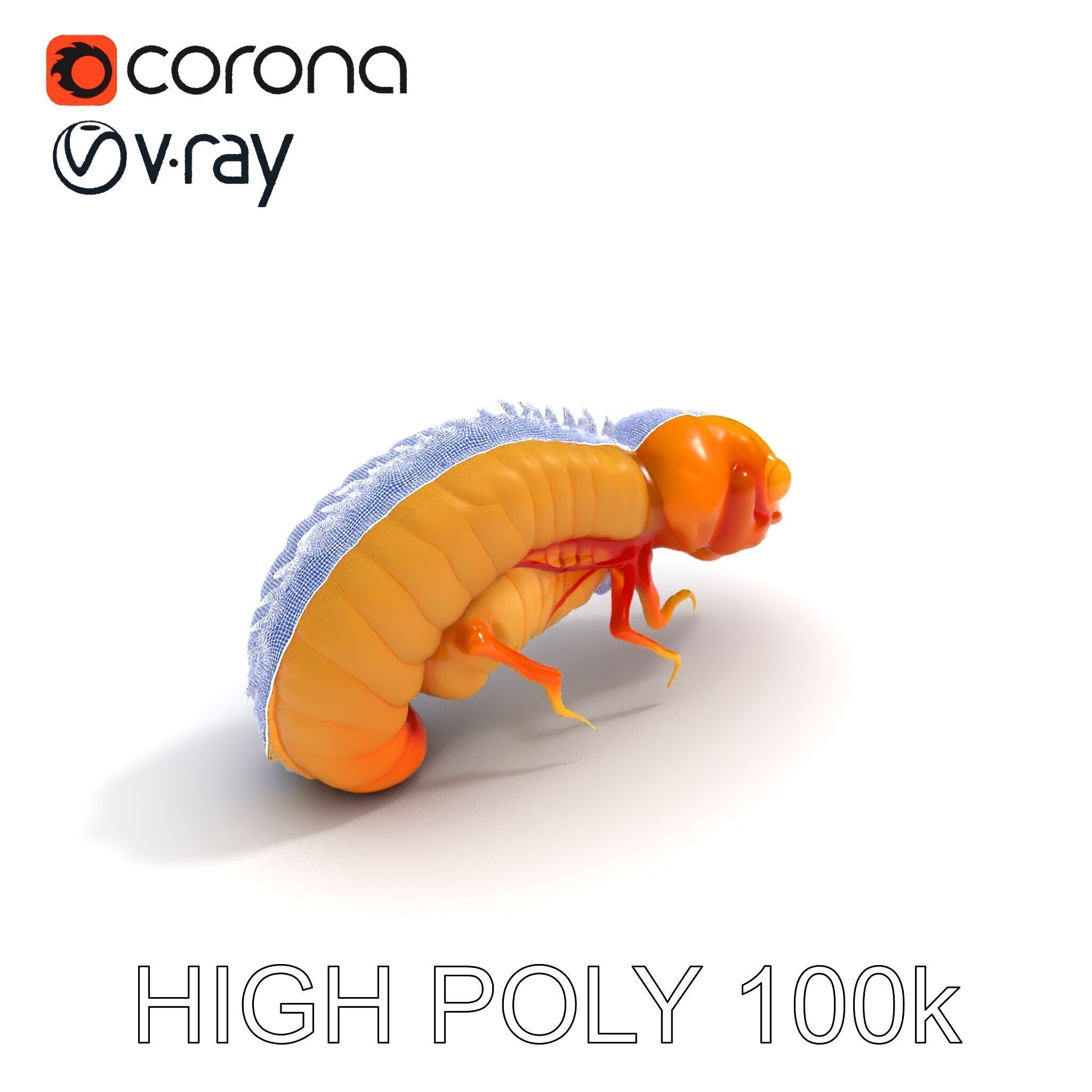 Alien Insect Creature Model Pack with Detailed Features Low-poly 3D model_25
