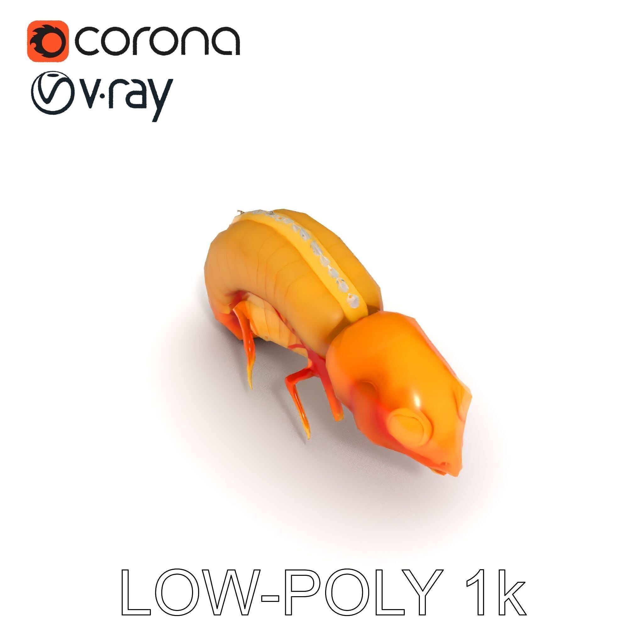 Alien Insect Creature Model Pack with Detailed Features Low-poly 3D model_34