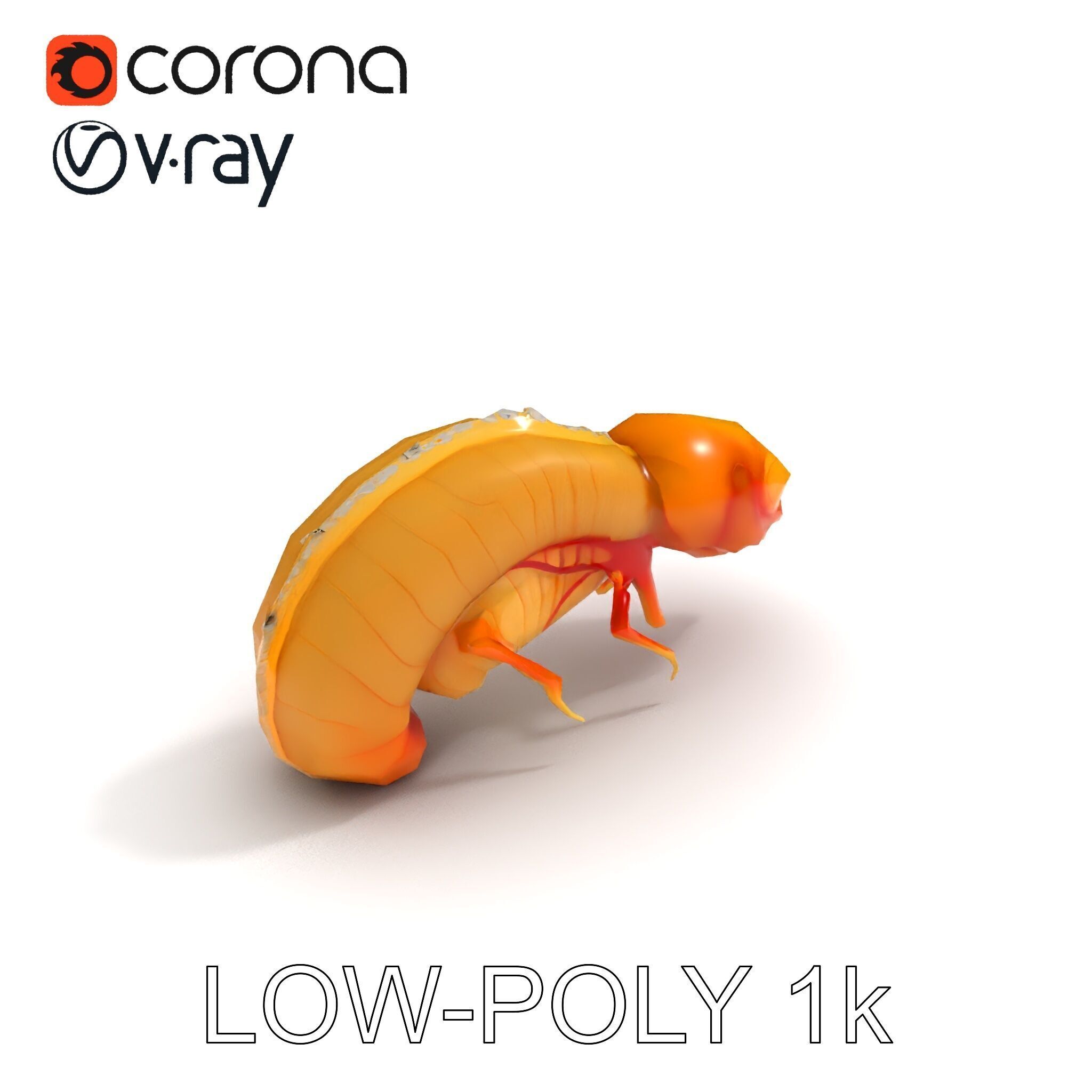 Alien Insect Creature Model Pack with Detailed Features Low-poly 3D model_30